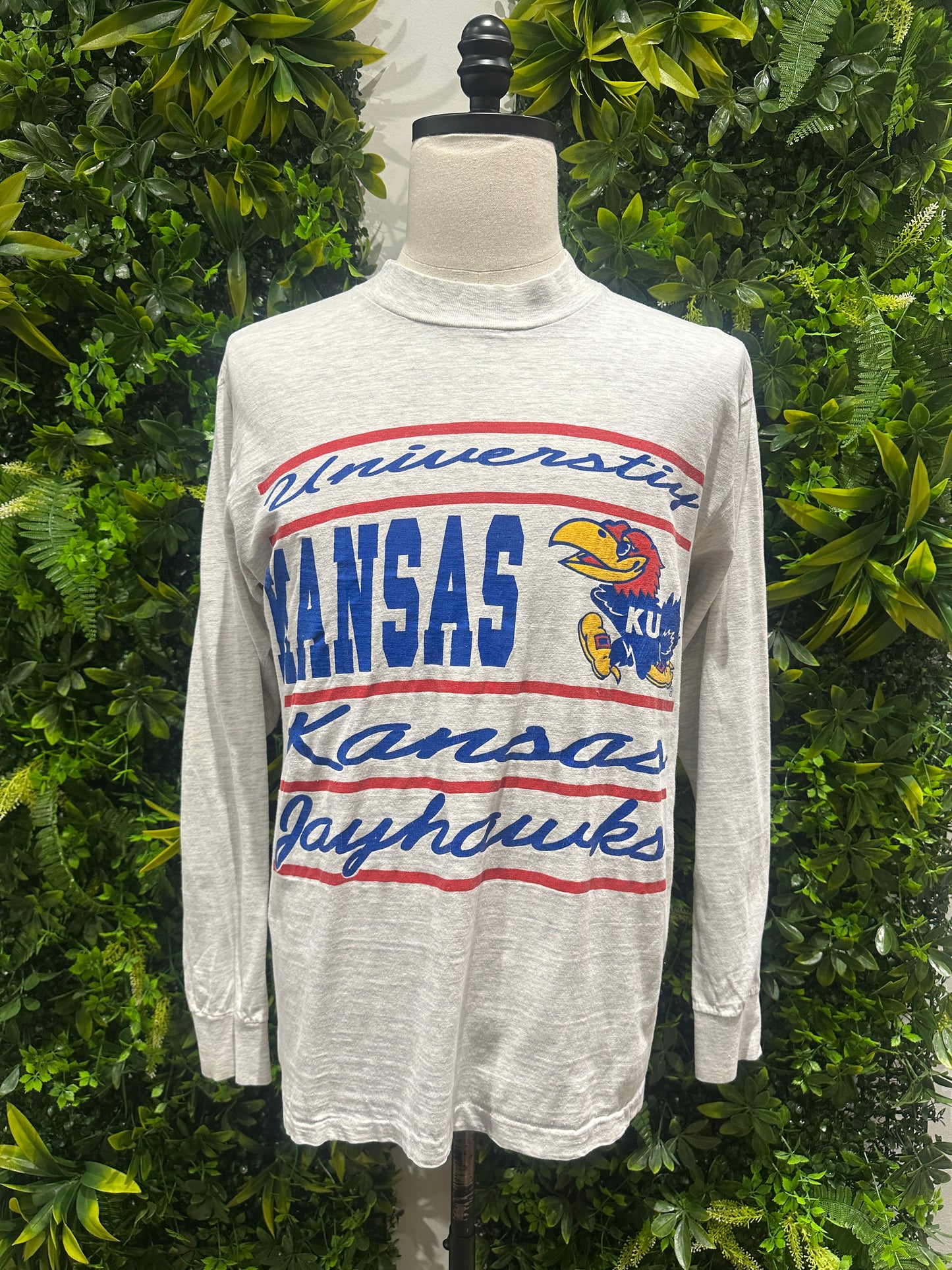 (Mens Large) 90s University of Kansas Jayhawks Shirt 007