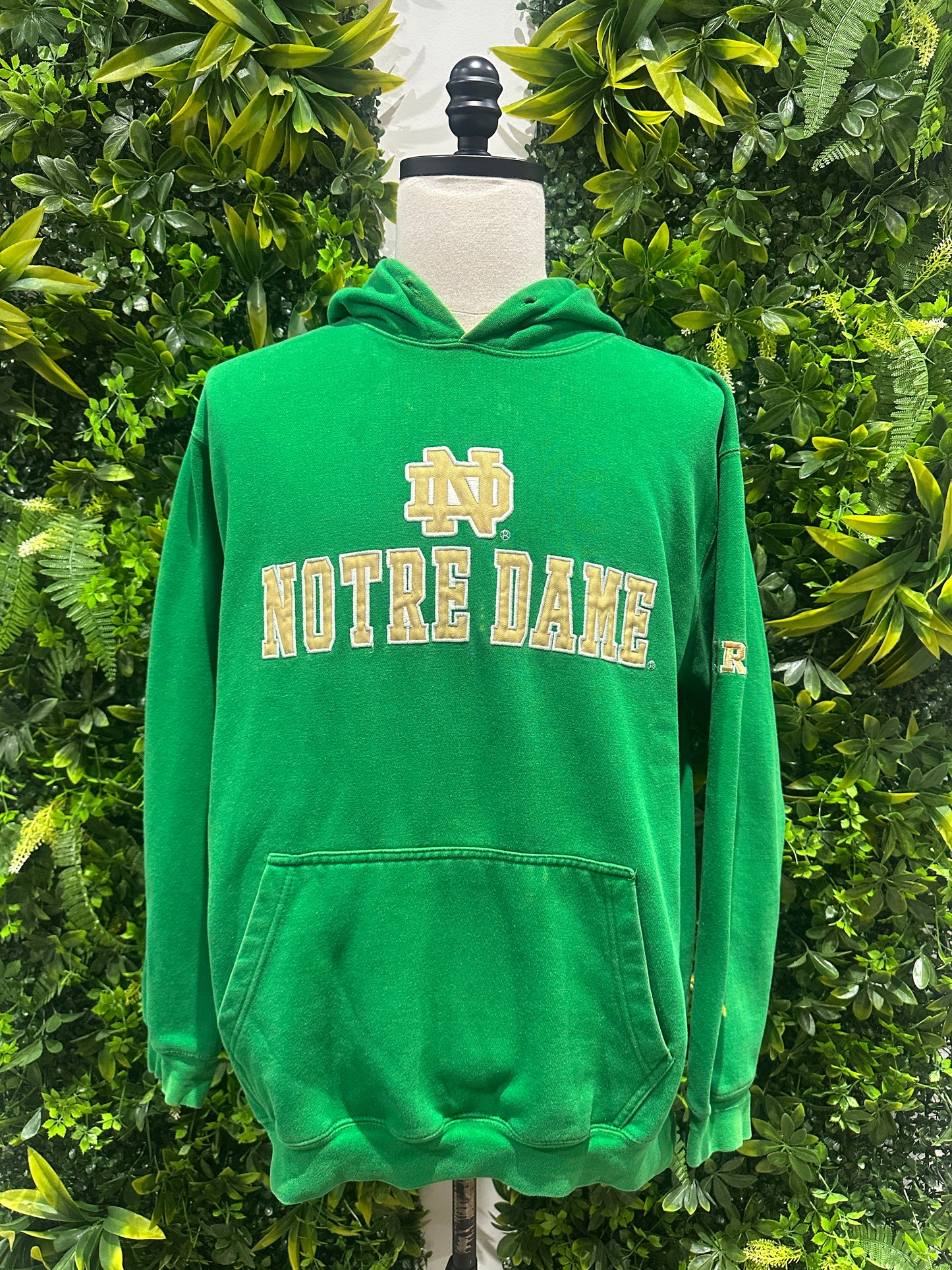 (Mens Large) 90s Notre dame Spell-Out Sweatshirt 007