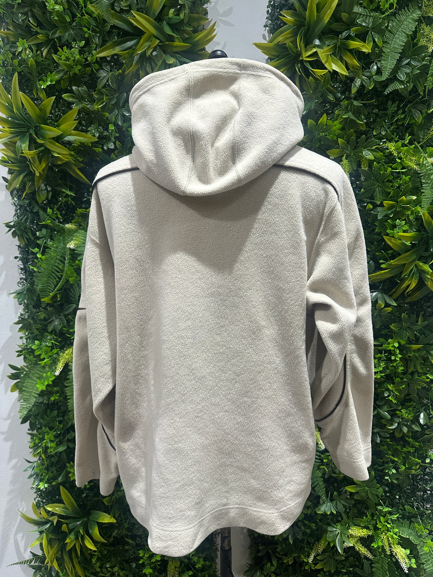 (Mens Large) Nike Beige Pull-Over Fleece Sweatshirt 007
