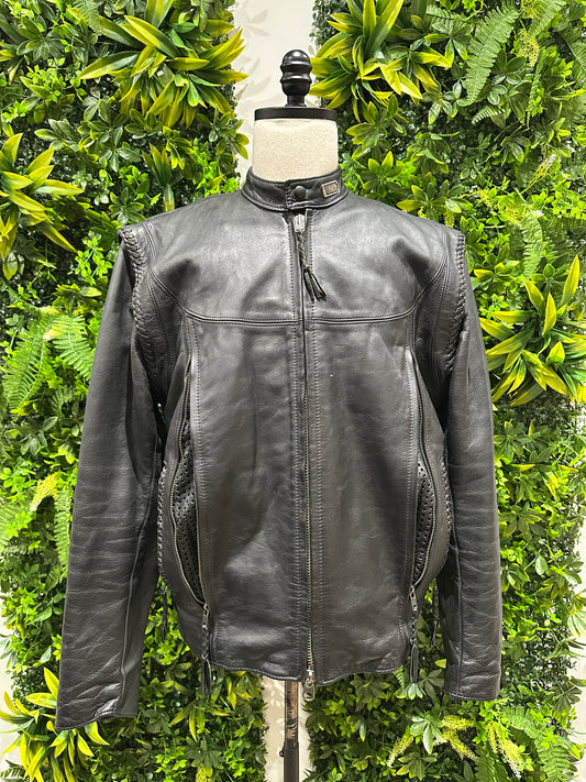 (Mens Large) Harley Davidson 'Willie G' Leather Jacket 007