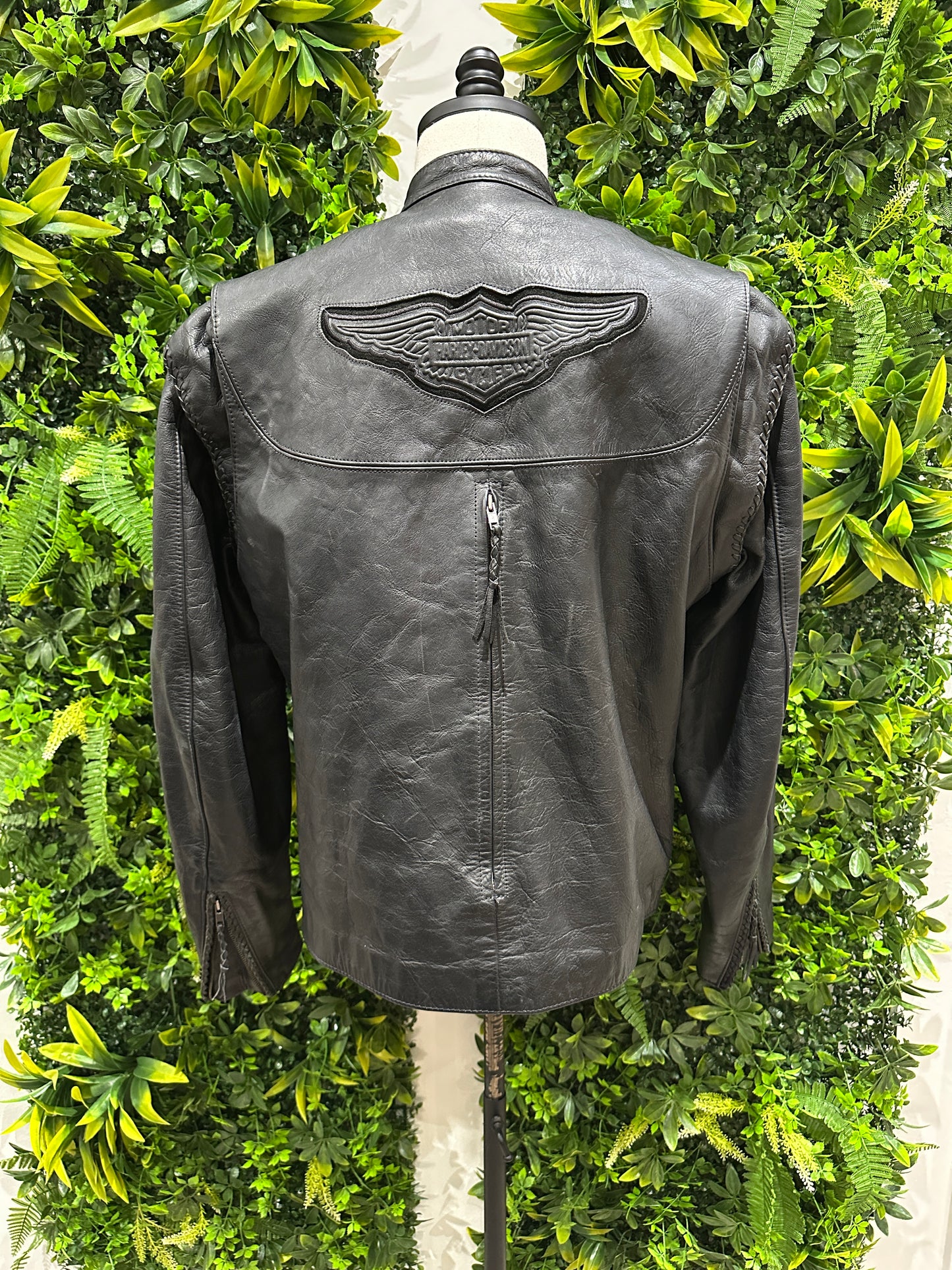 (Mens Large) Harley Davidson 'Willie G' Leather Jacket 007