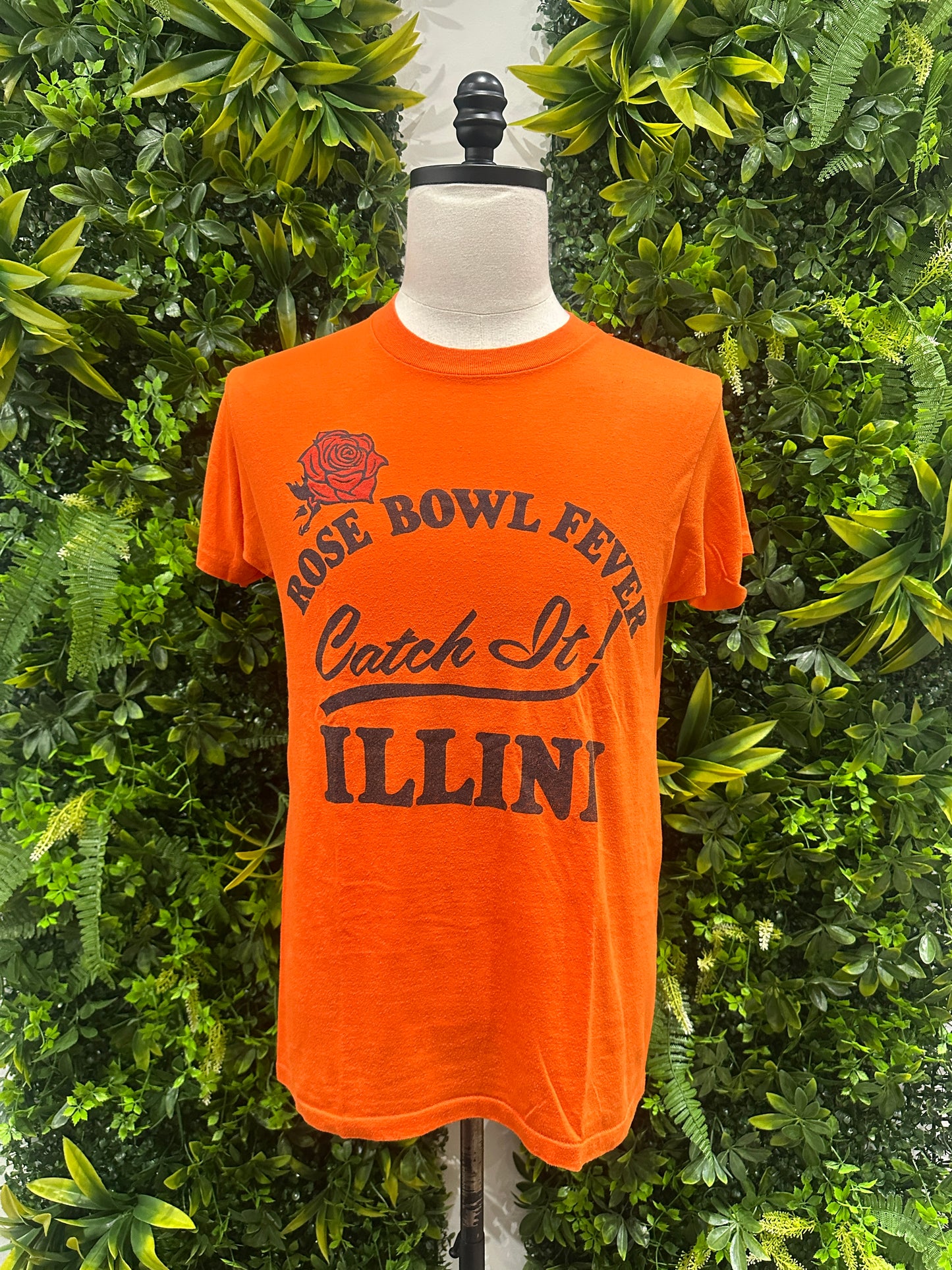 (Mens Large) 80s University of Illinois 'Rose Bowl Fever' Shirt