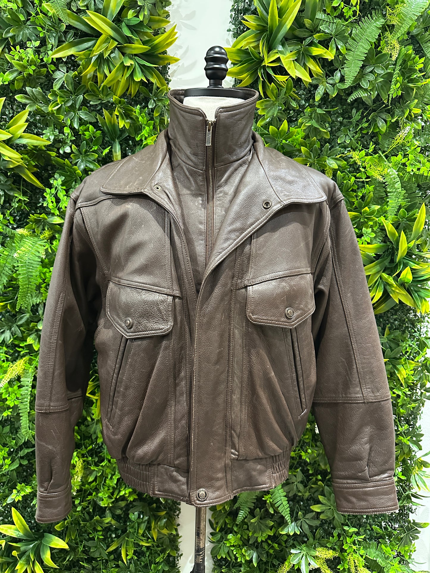 (Mens Medium) Wilsons Brown Leather Jacket