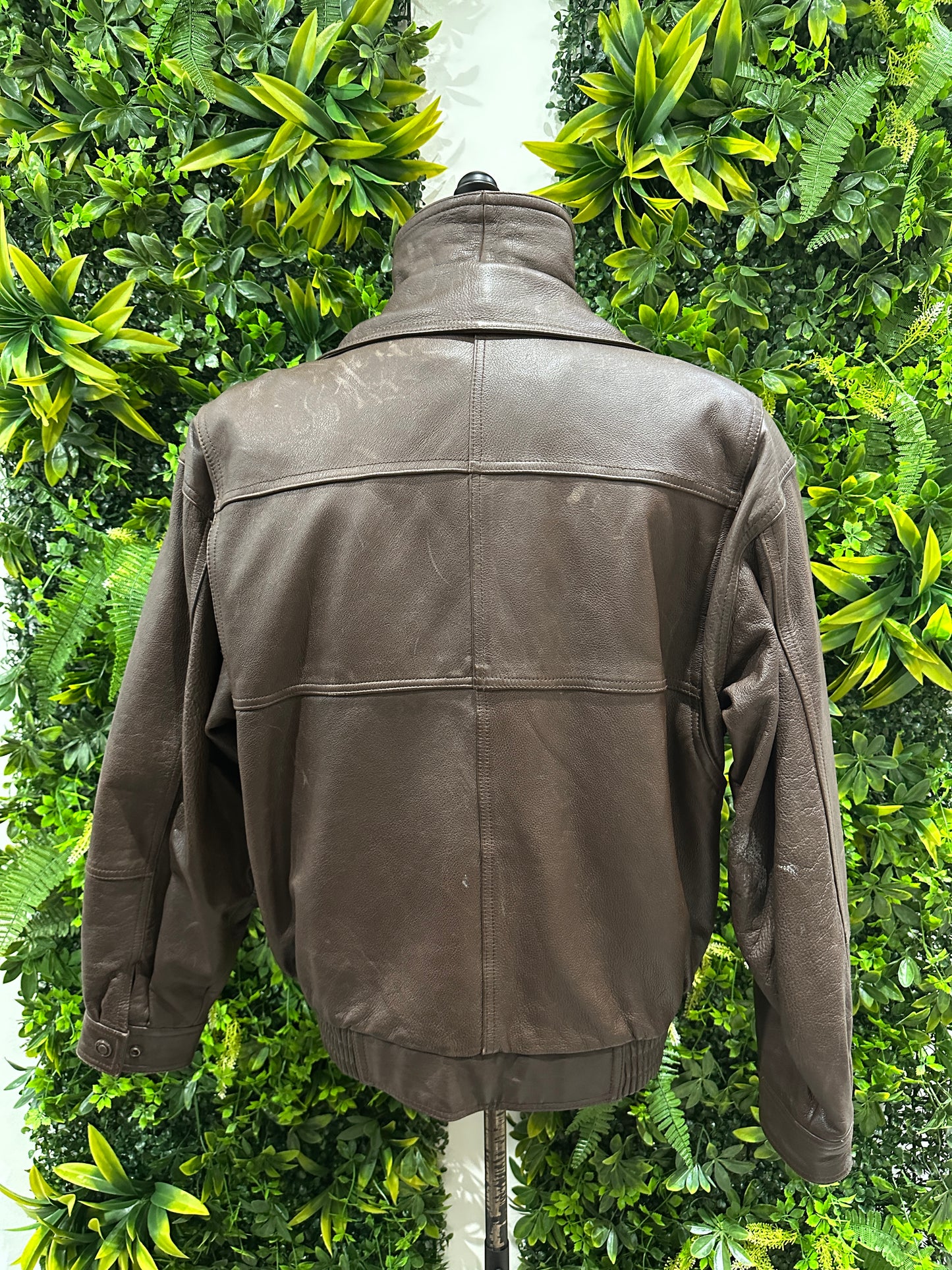 (Mens Medium) Wilsons Brown Leather Jacket