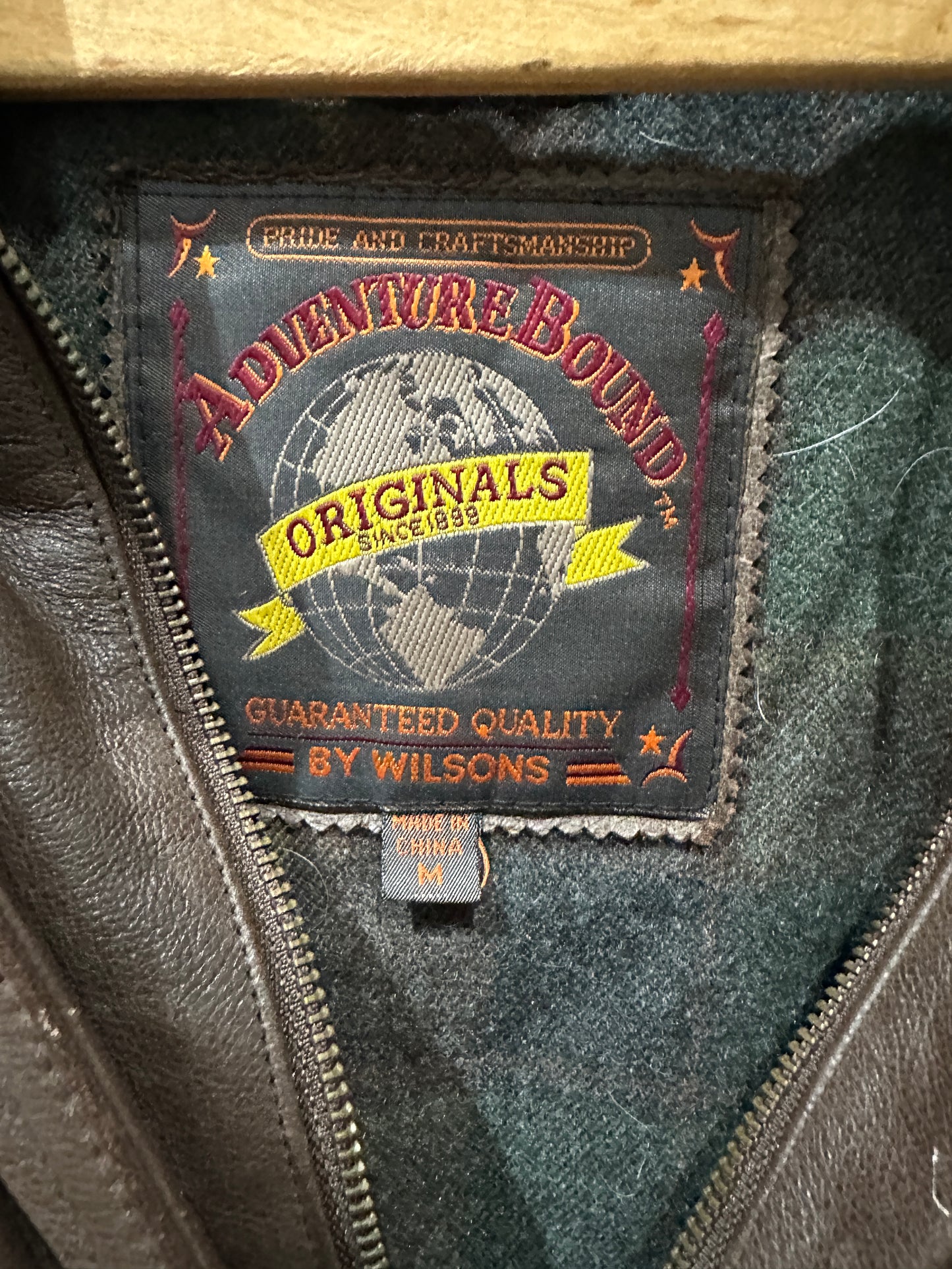 (Mens Medium) Wilsons Brown Leather Jacket