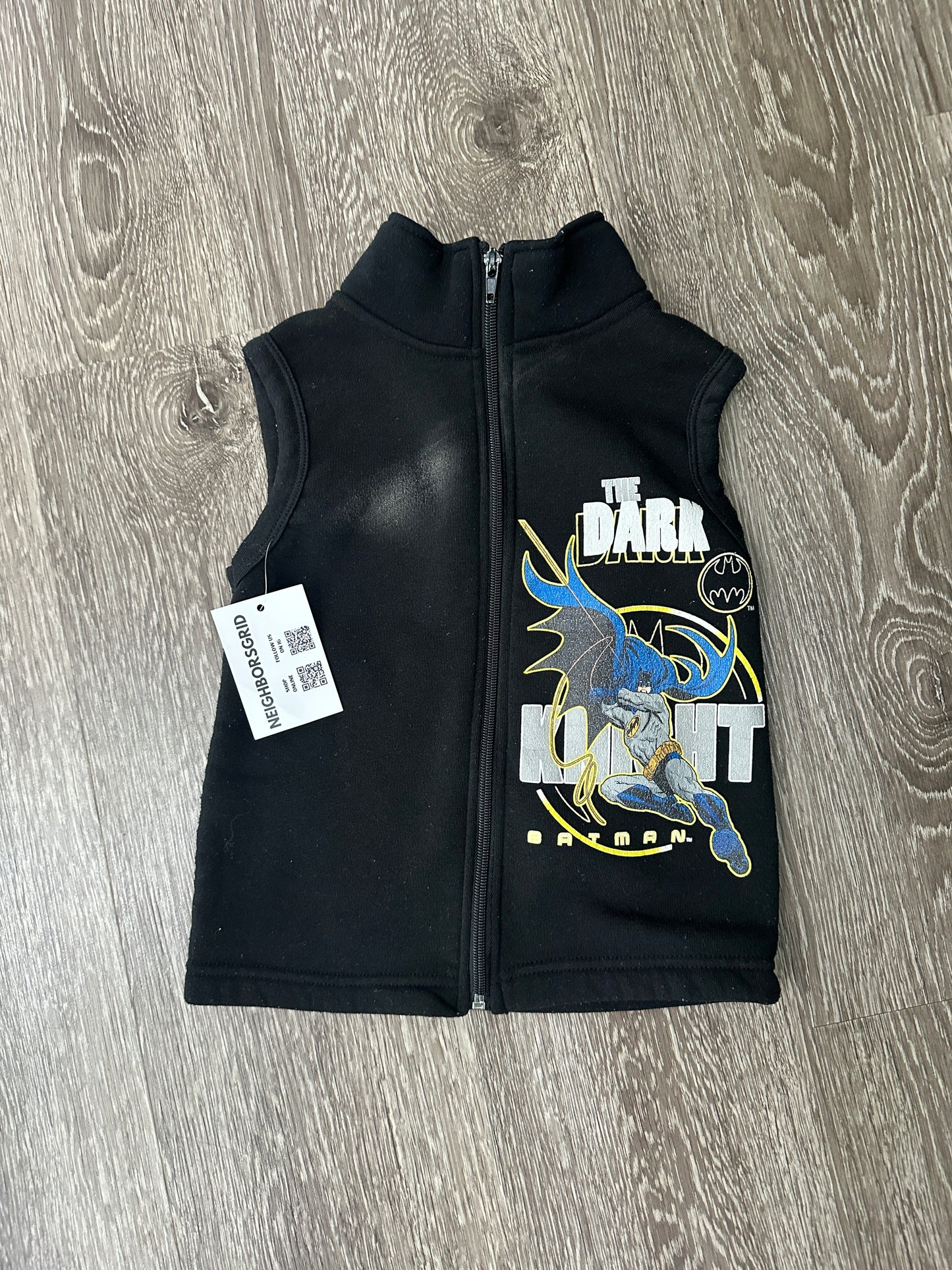 (Kids XS) Batman Zip-Up Vest 007