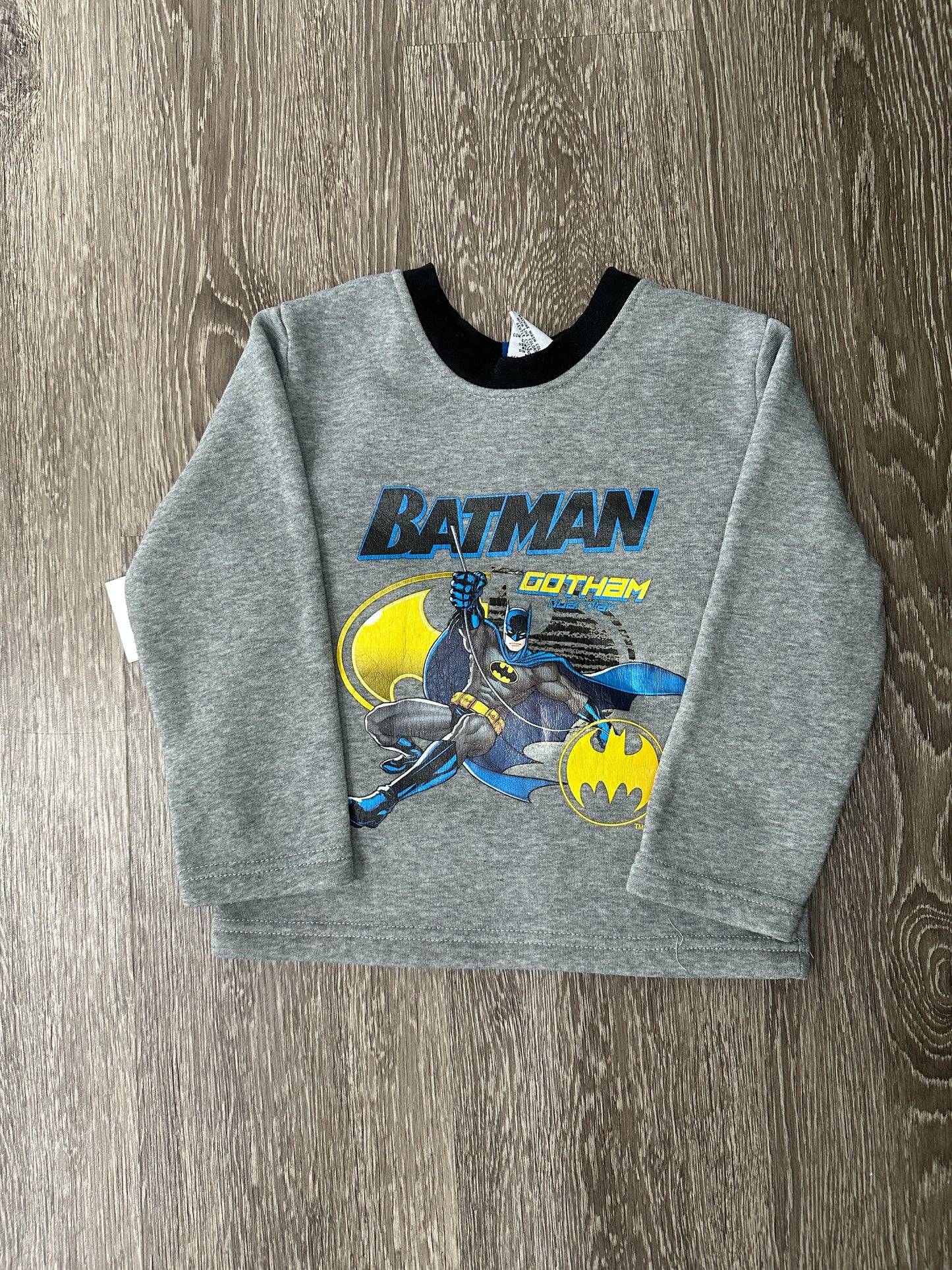 (Kids XS) Batman 'Gotham' Gray Sweater 007
