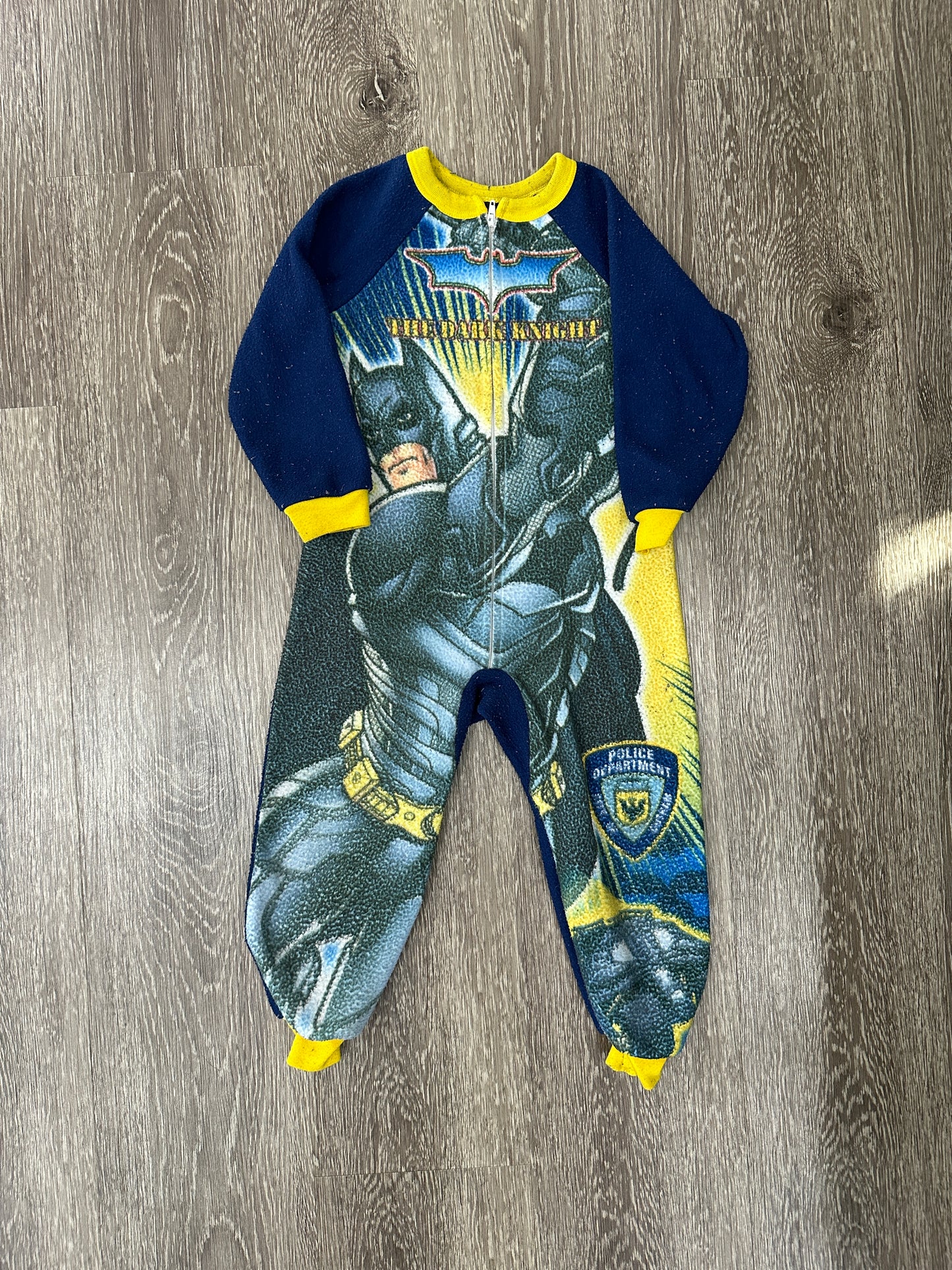 (Kids XS) Batman AOP Zip-Up Onesie 007