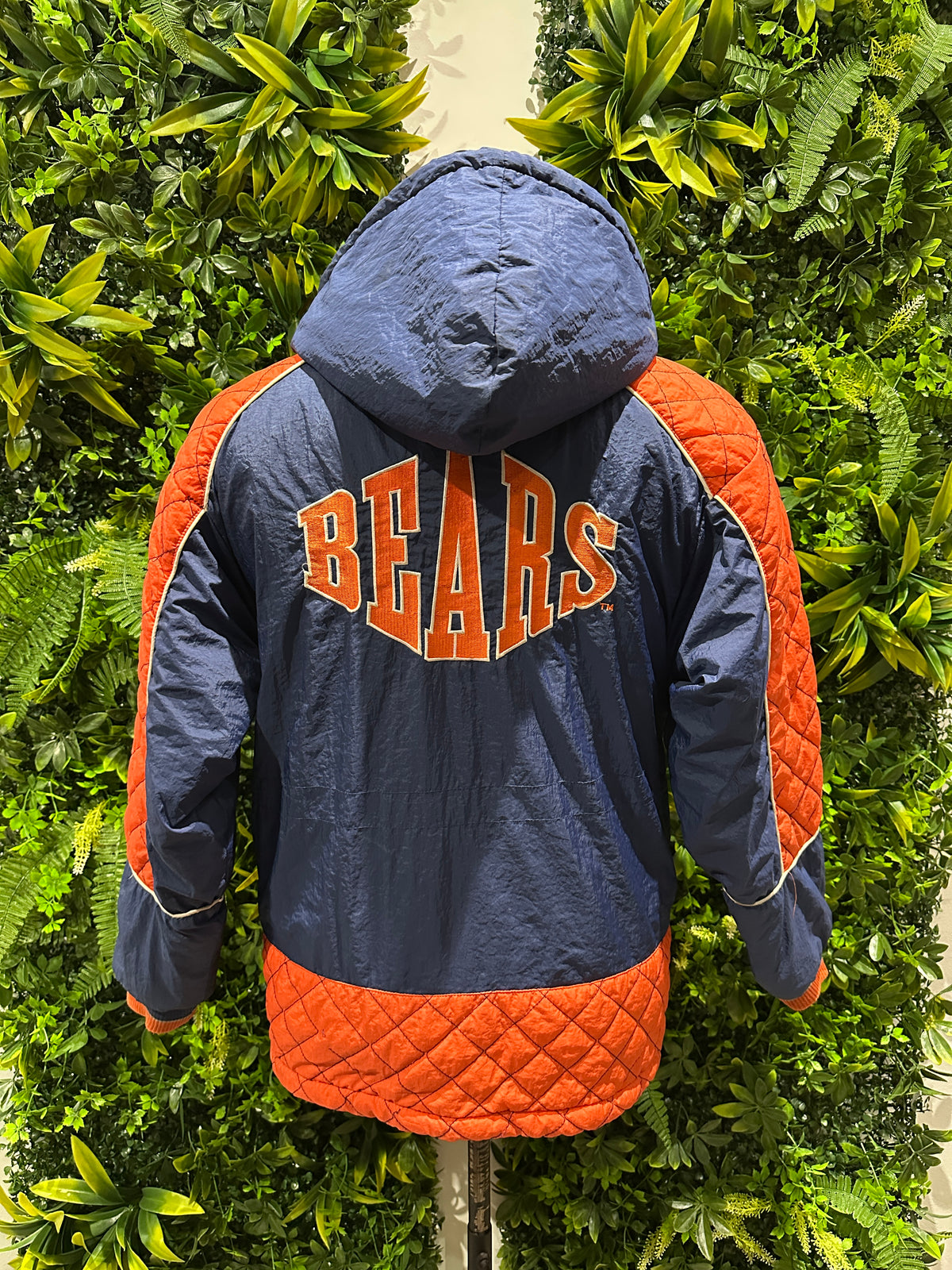 (Kids Large) 90s Might Mack Chicago Bears Puffer Jacket 007