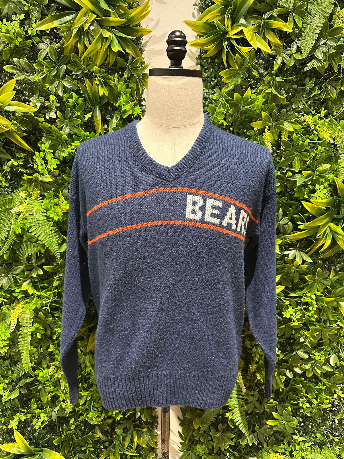 (Mens Small) 80s Chicago Bears Knit Sweater 007