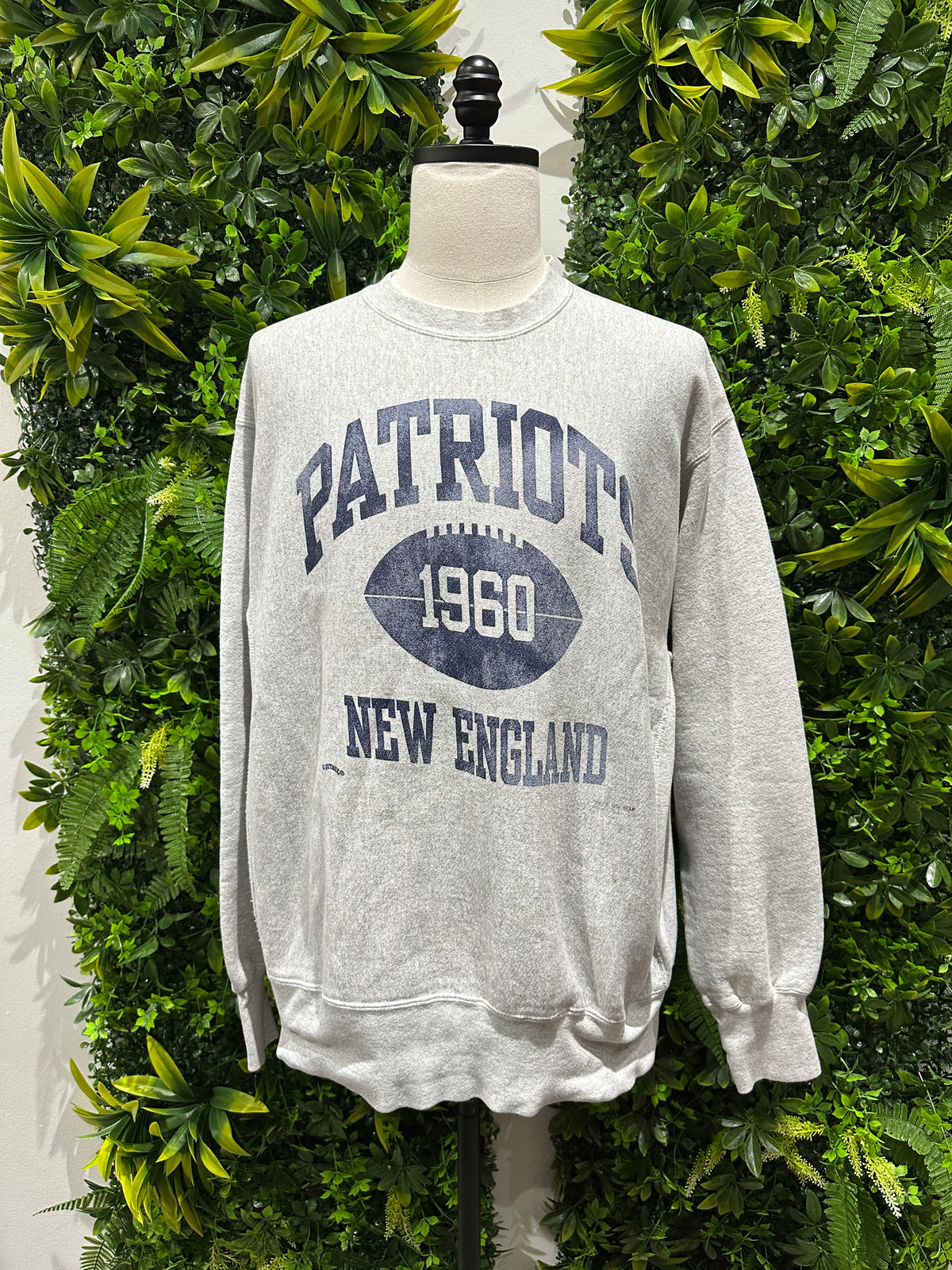 (Mens 2X) 90s New England Patriots Spell-Out Sweater 007