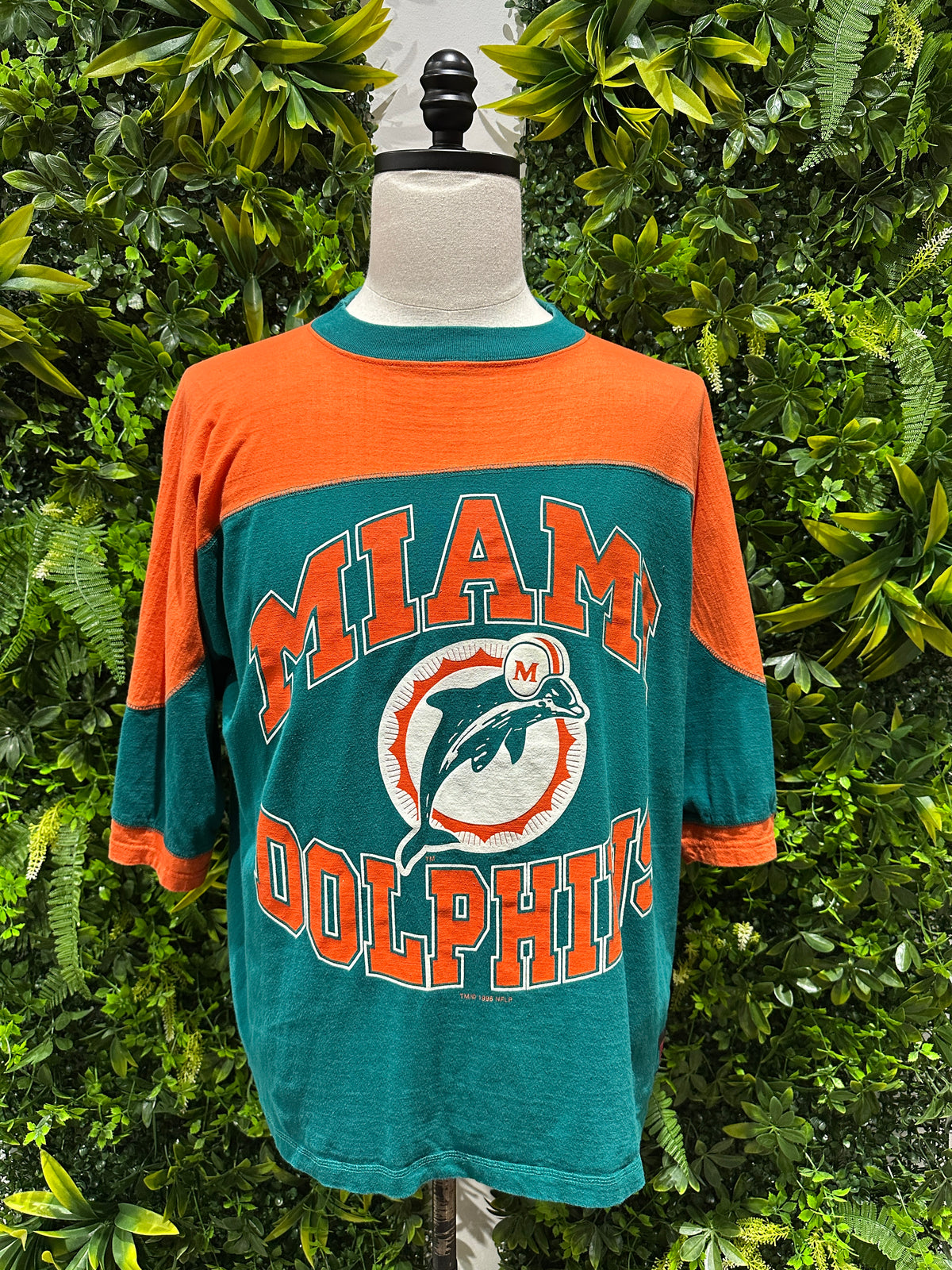 (Mens XL) 90s Miami Dolphins Spell-Out Shirt Jersey 007