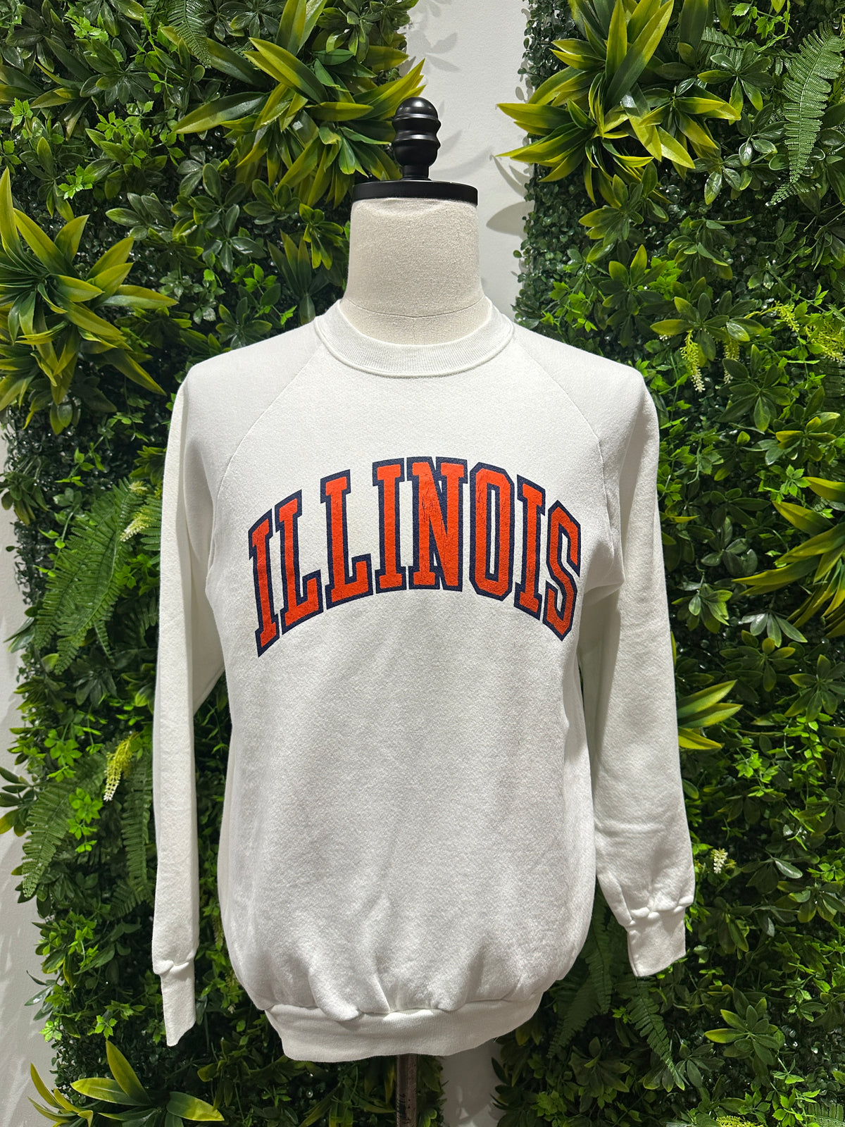 (Mens Large) 80s University of Illinois Spell-Out Sweater 007