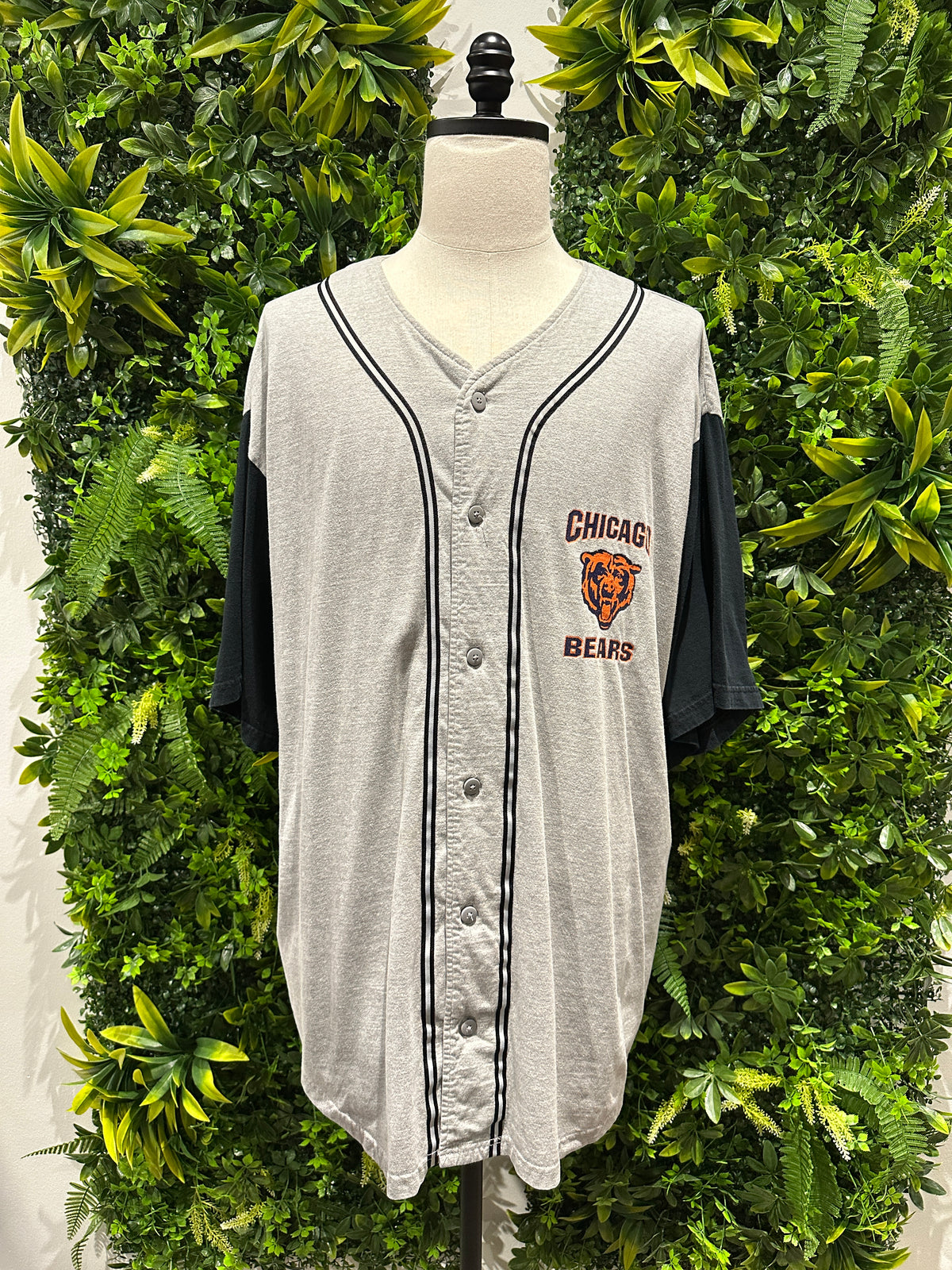 (Mens 2X) 90s Chicago Bears ' Brain Urlacher' Baseball Jersey Shirt 007
