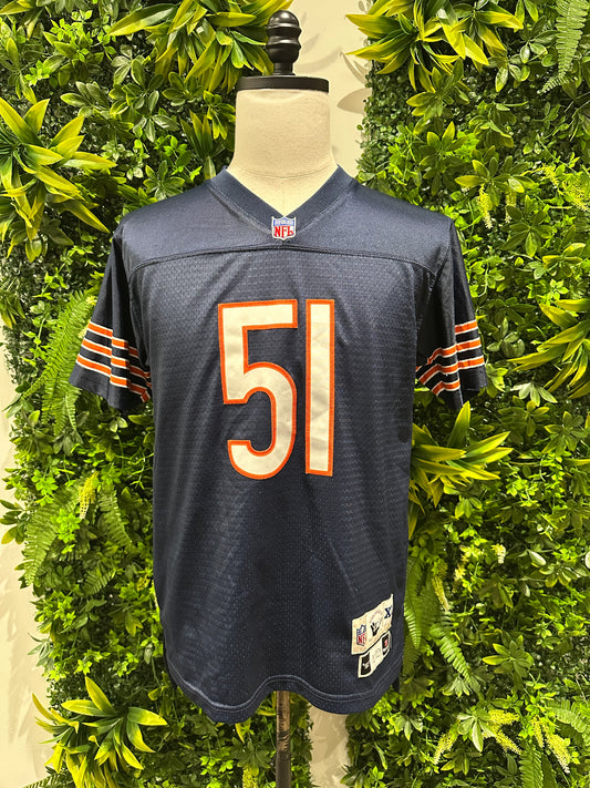 (Women's XL) Retro NFL Chicago Bears 'Dick Butkus' Jersey