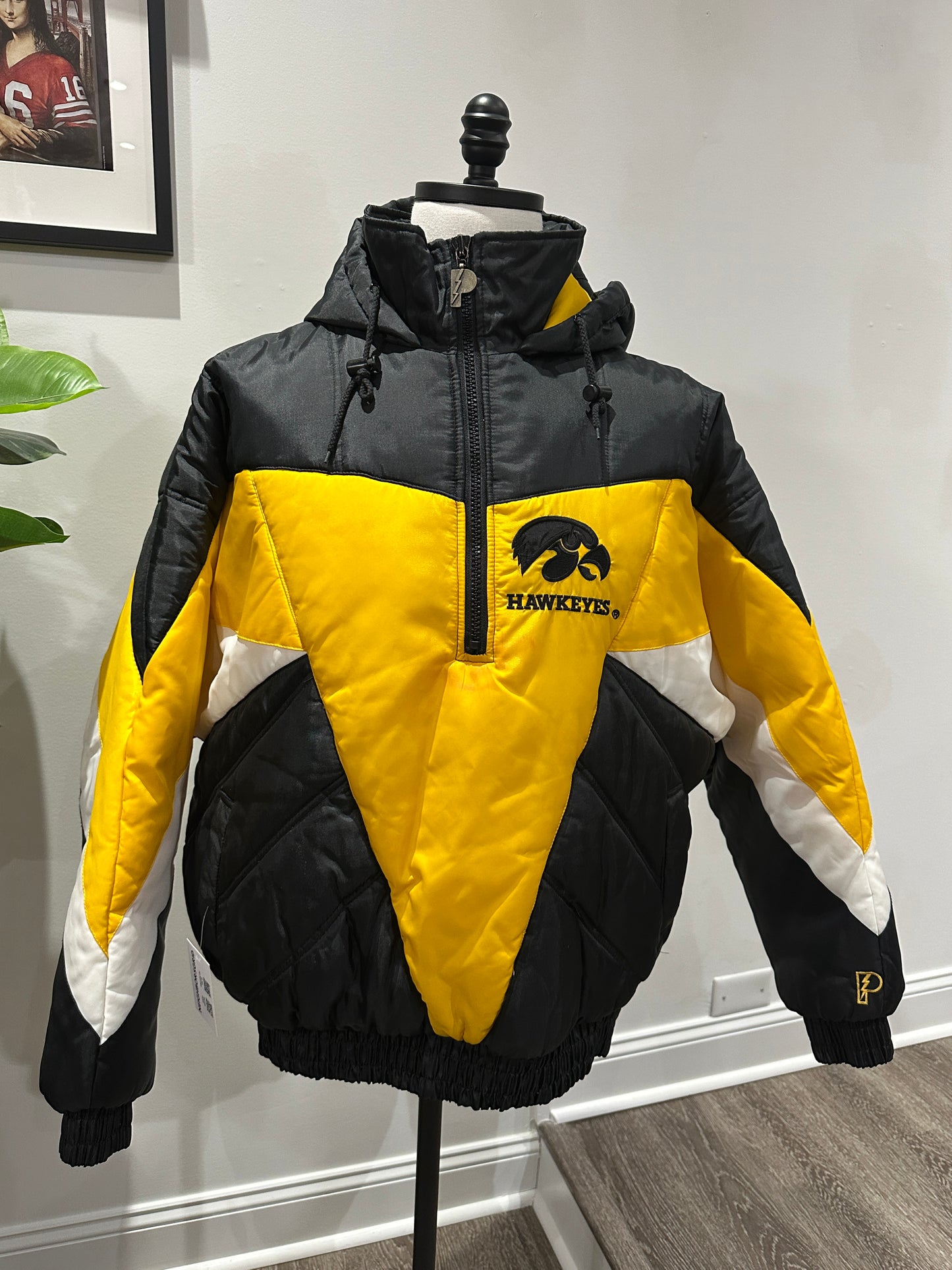 (Mens XL) 90s Iowa University Hawkeyes Jacket