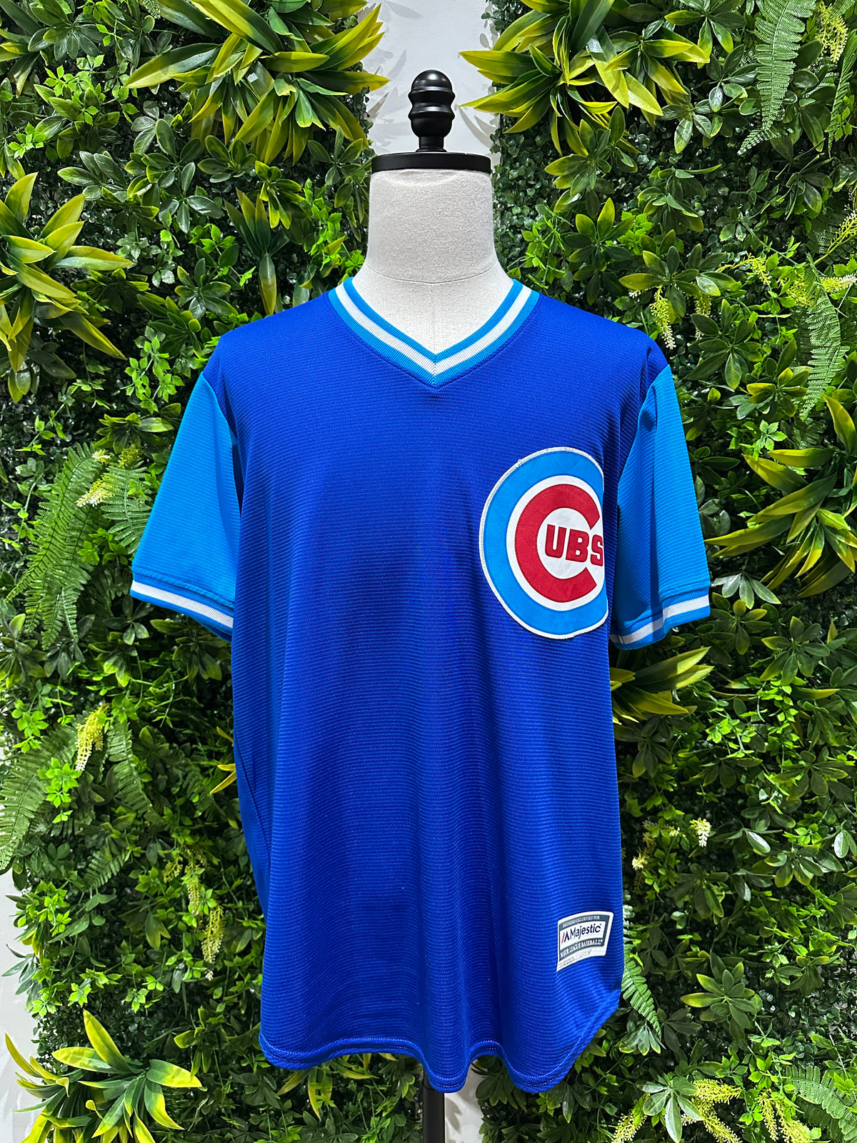 (Mens Large) MLB Chicago Cubs 'Javier "El Mago" Baez' Jersey