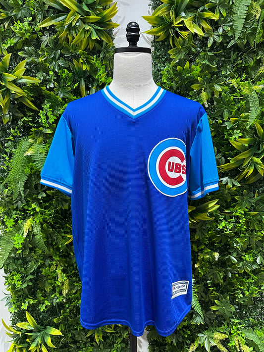 (Mens Large) MLB Chicago Cubs 'Javier "El Mago" Baez' Jersey