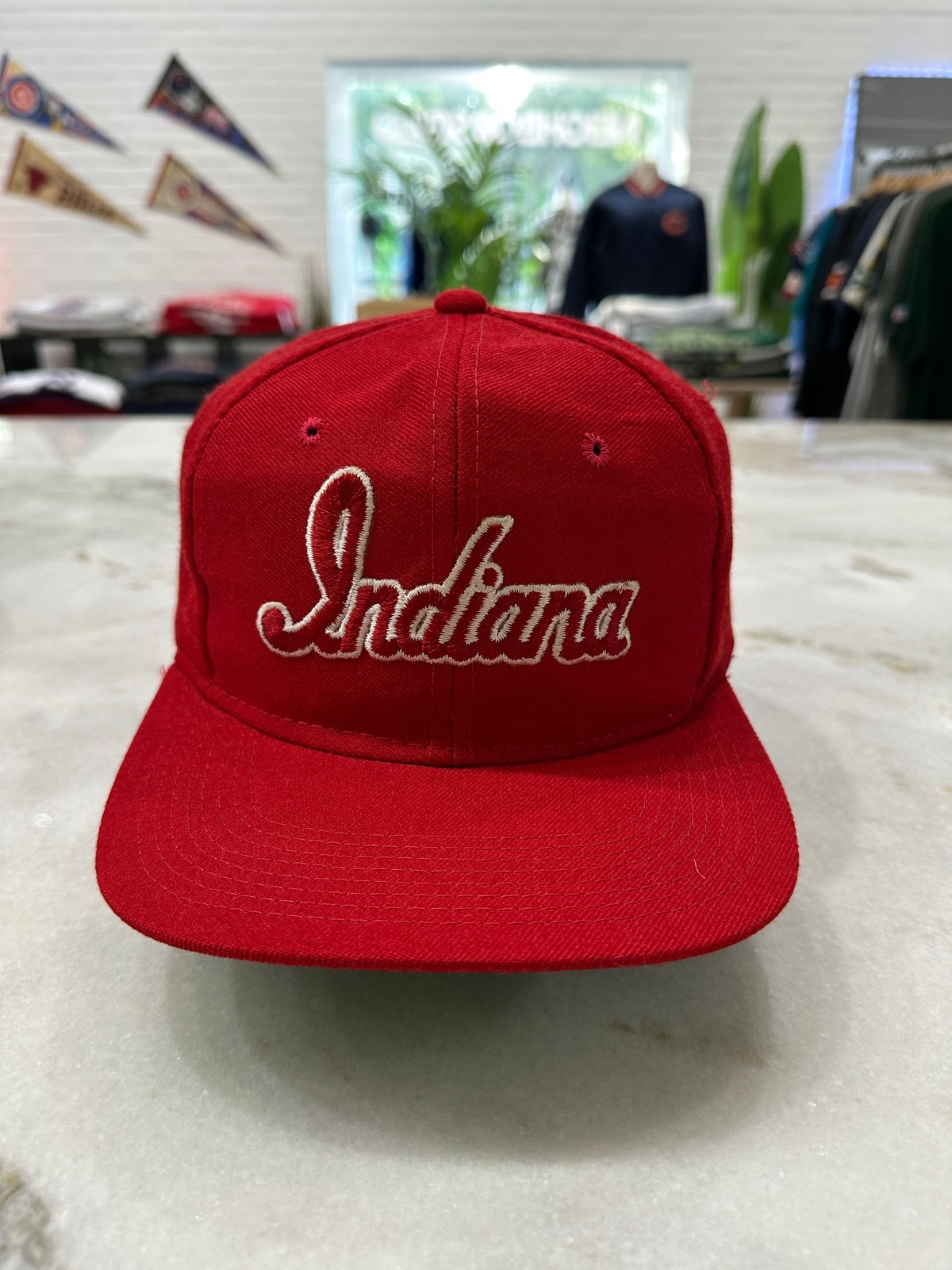 90s Indiana University Spell-Out Snap-Back Hat 007