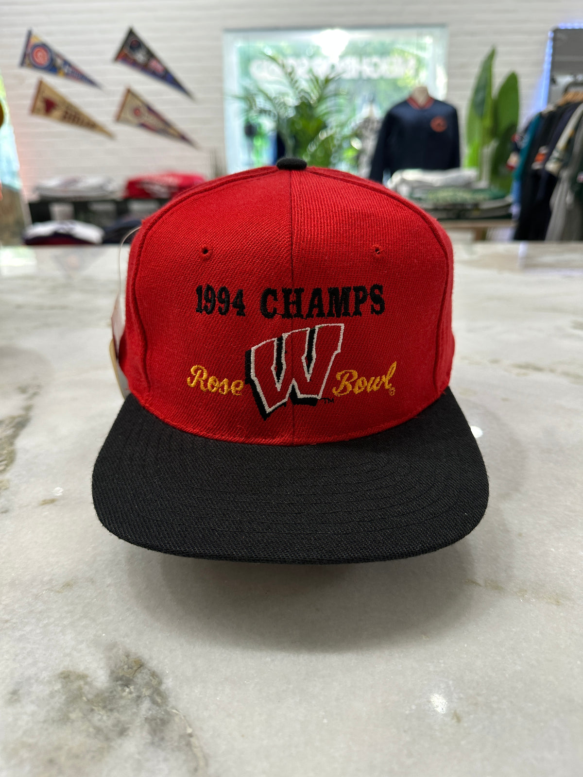 1994 Wisconsin University Rose Bowl Champs Snap-Back Hat 007