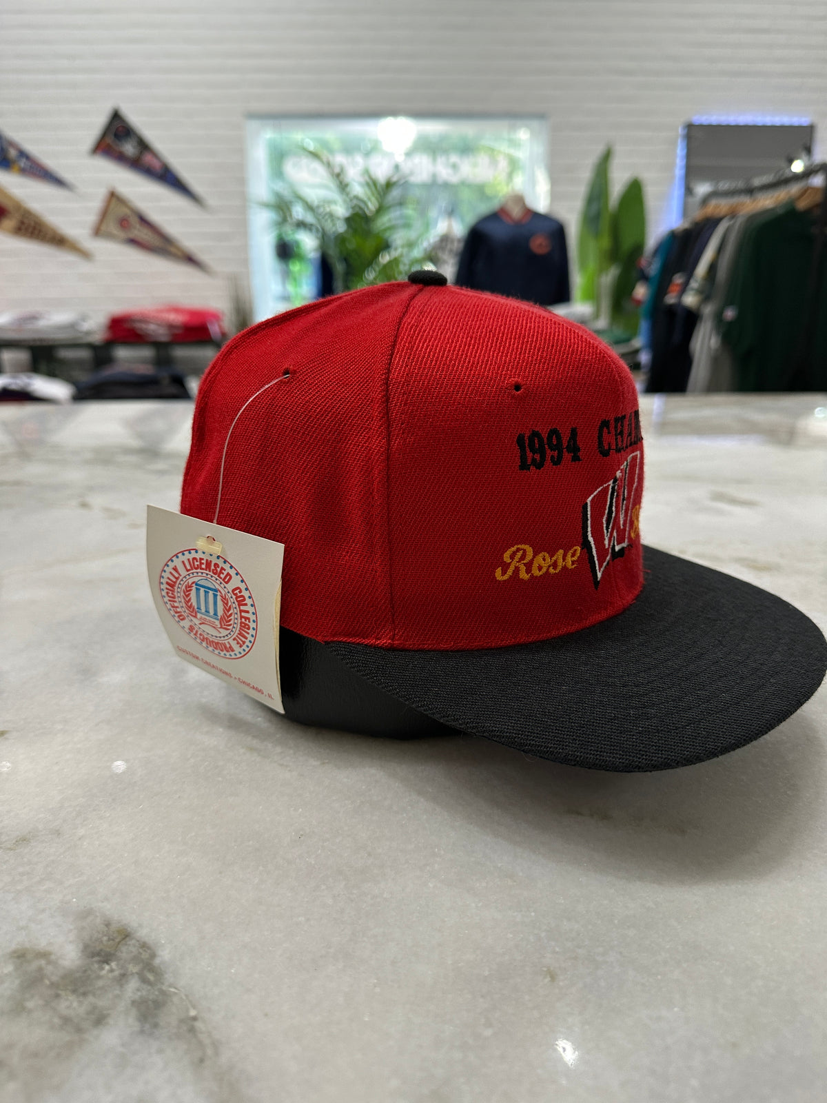 1994 Wisconsin University Rose Bowl Champs Snap-Back Hat 007