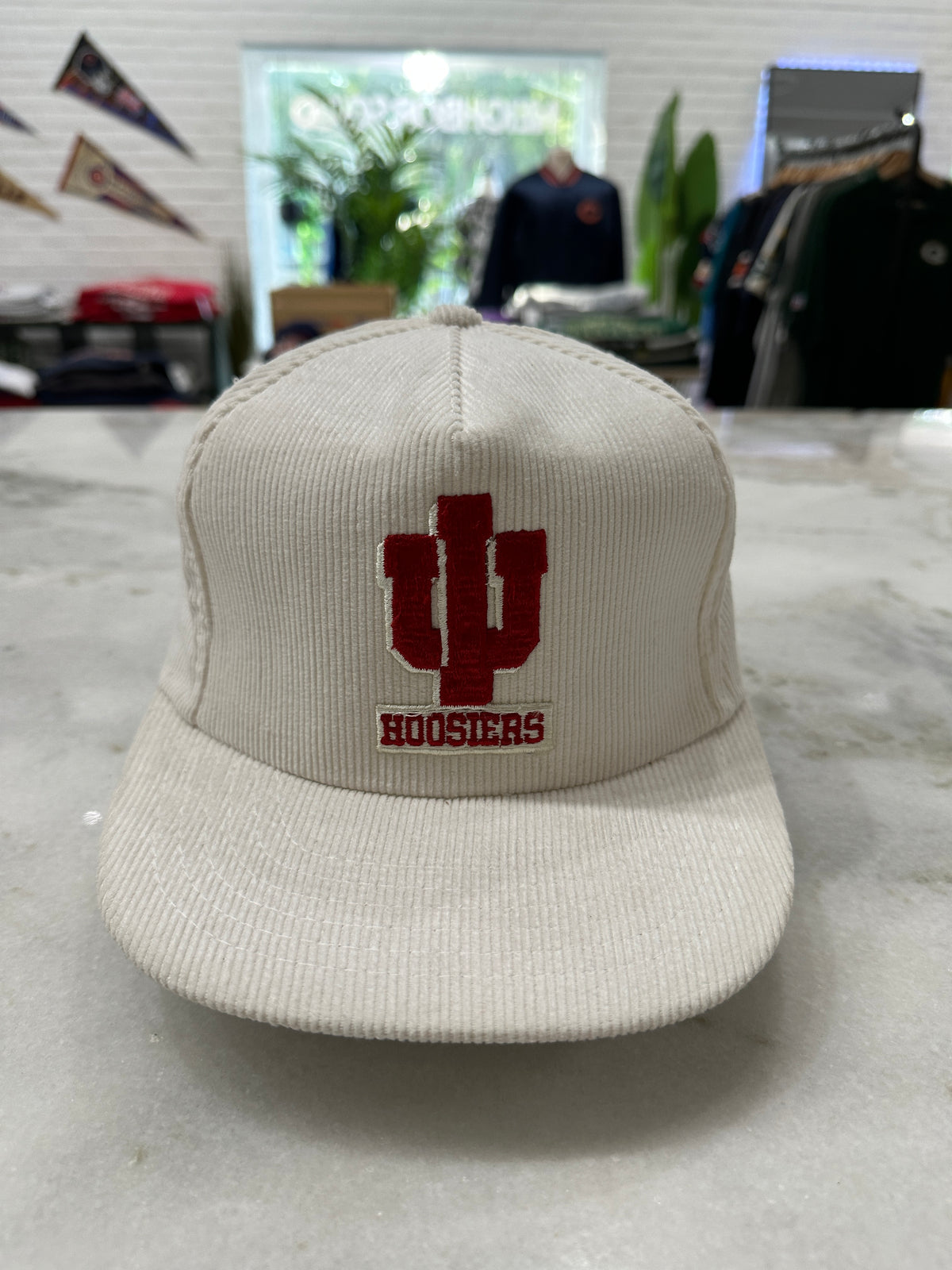 90s Indiana University Corduroy Snap-Back Hat