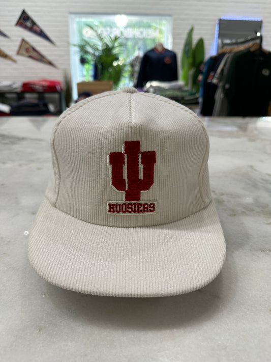 90s Indiana University Corduroy Snap-Back Hat