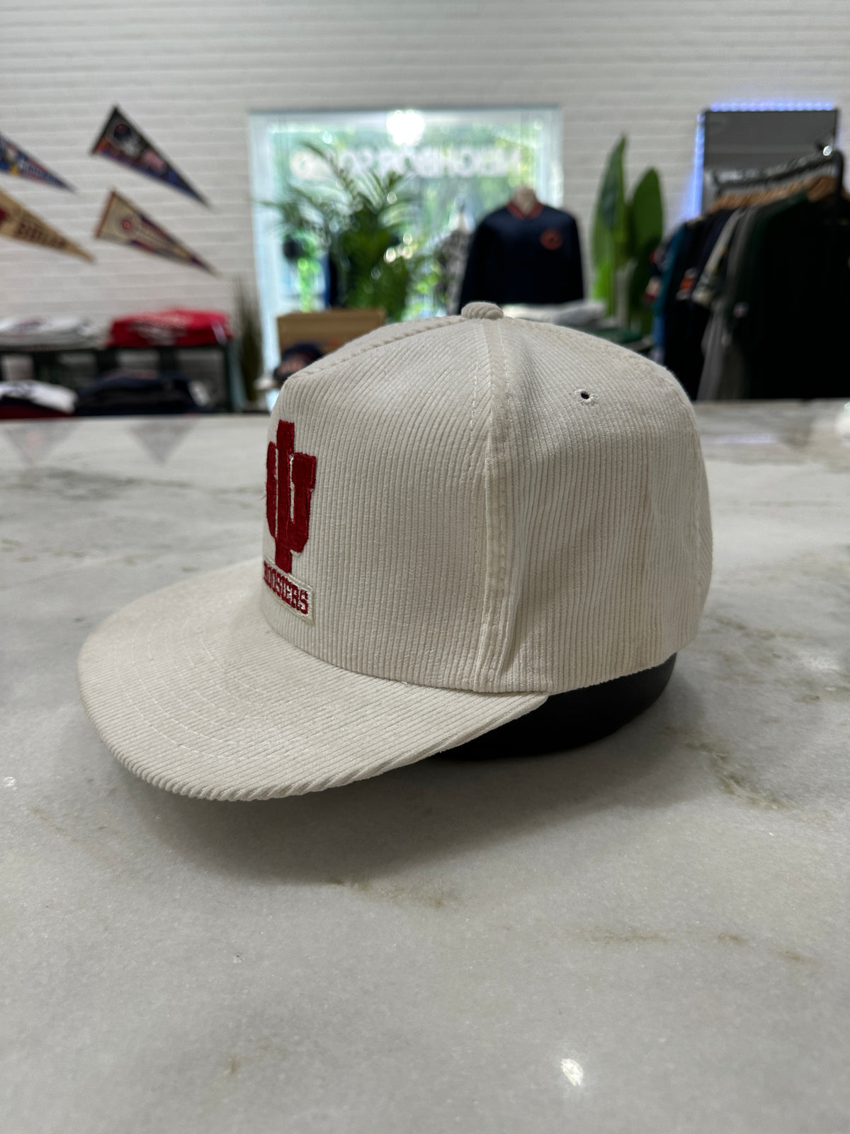 90s Indiana University Corduroy Snap-Back Hat