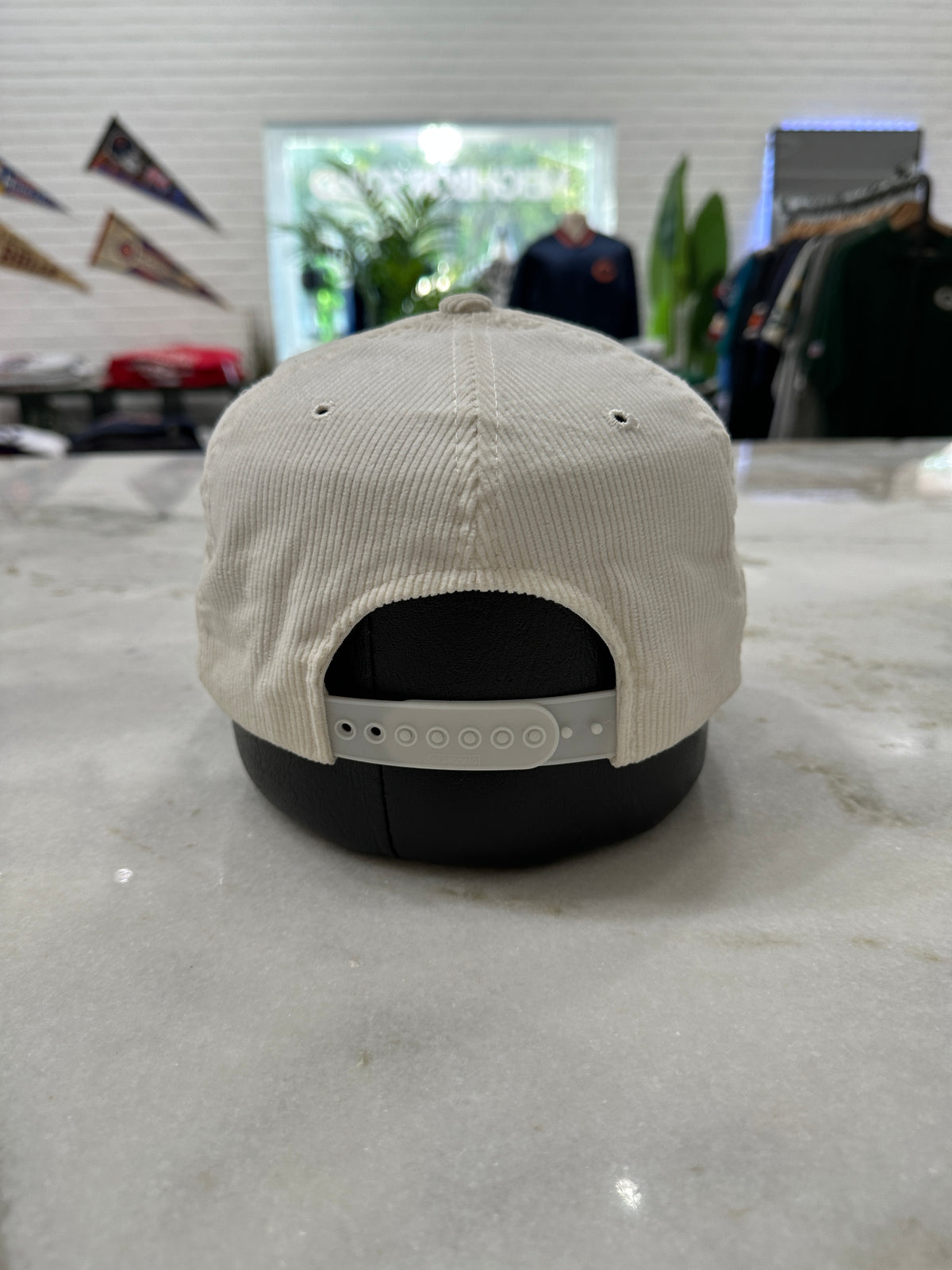 90s Indiana University Corduroy Spell-Out Snap-Back Hat