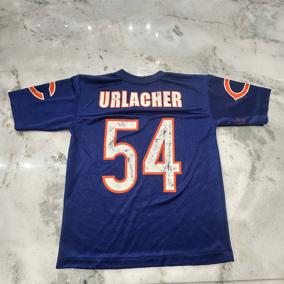 (Kids Large) 90s Chicago Bears 'Brian Urlacher' Jersey 007