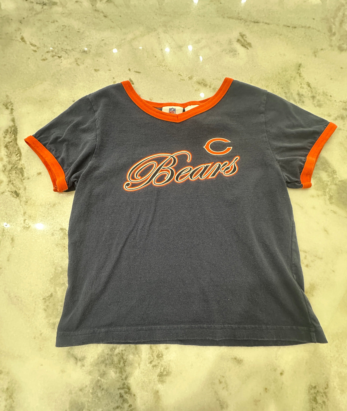(Girls XL) NFL Chicago Bears Spell-Out Shirt 007