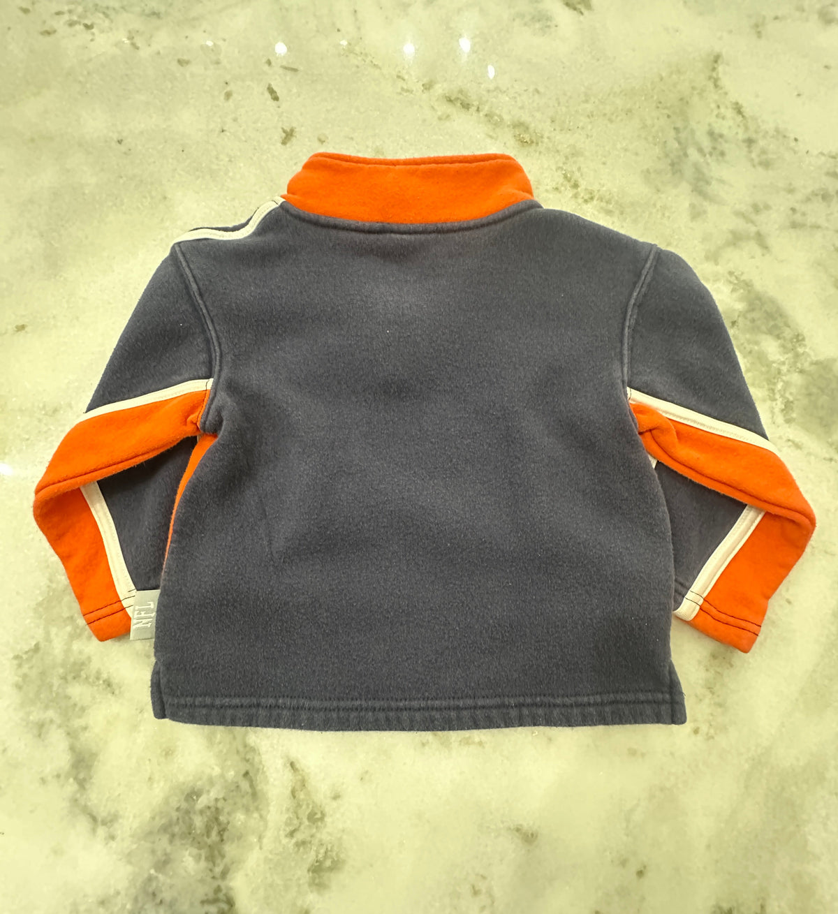 (Kids Small) NFL Chicago Bears Quarter-Zip Sweater 007