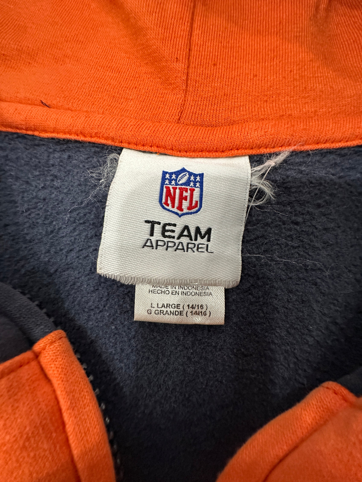 (Kids Large) NFL Chicago Bears Zip-Up Sweatshirt
