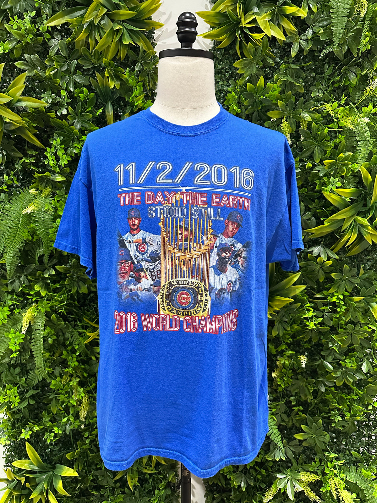 (Mens XL) 2016 Chicago Cubs World Series Champs Shirt 007