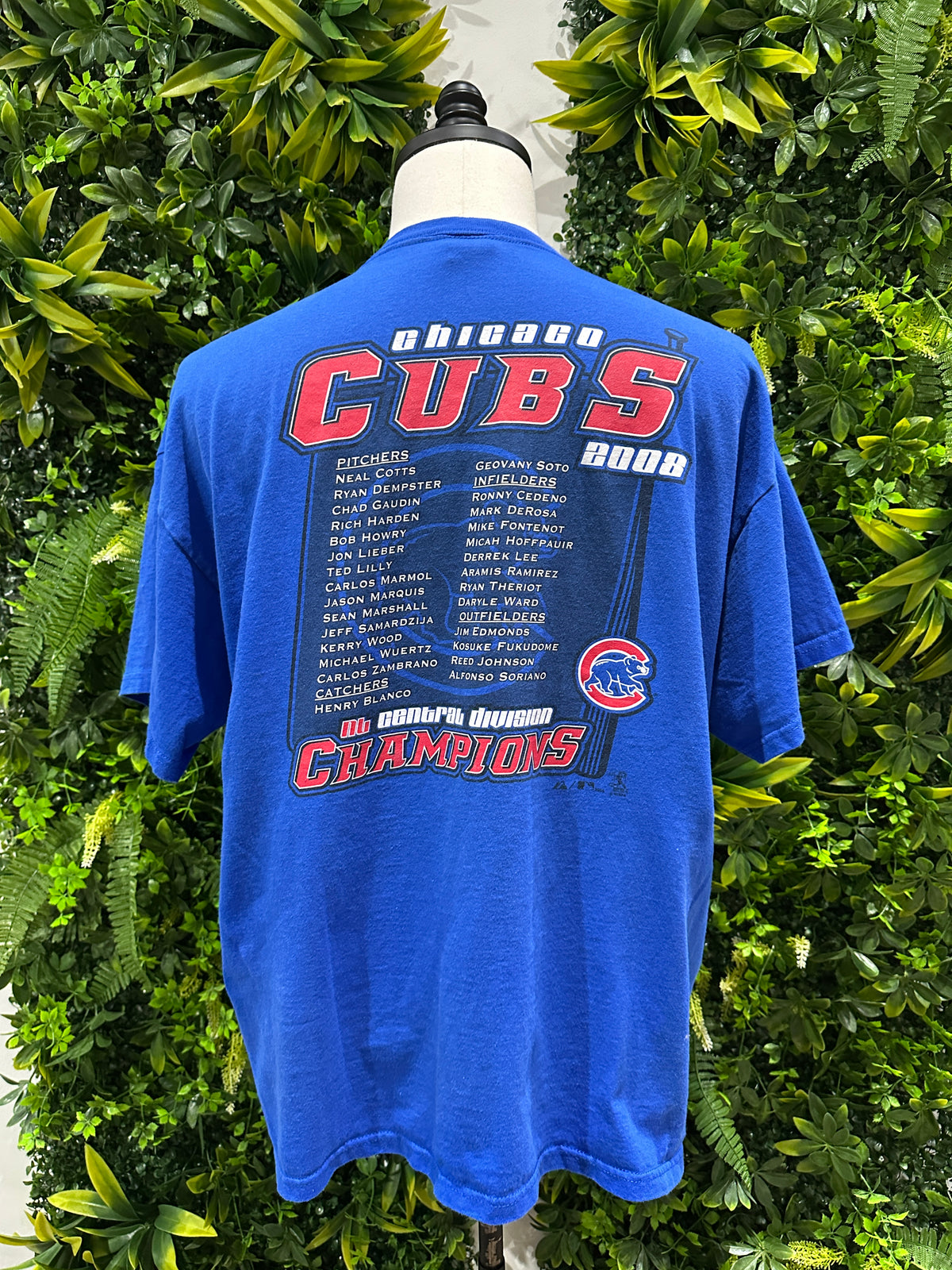 (Mens XL) 2008 Chicago Cubs Central Division Champs Shirt 007