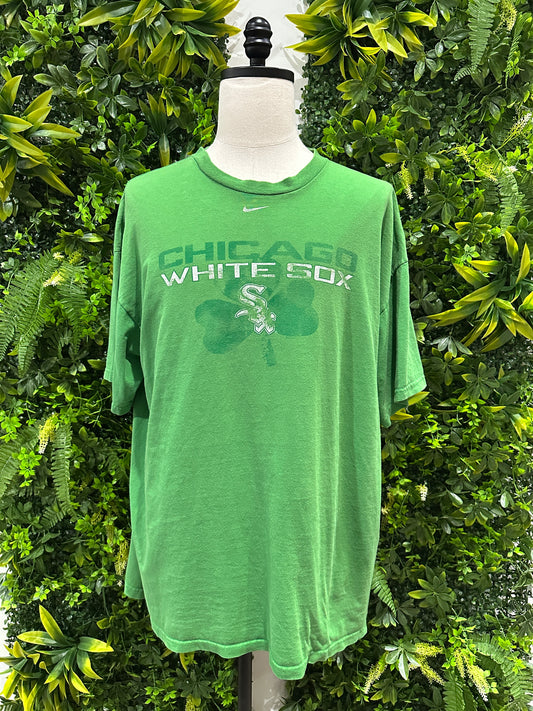 (Mens 2X) Nike Chicago White Sox Shamrock Green Shirt 007