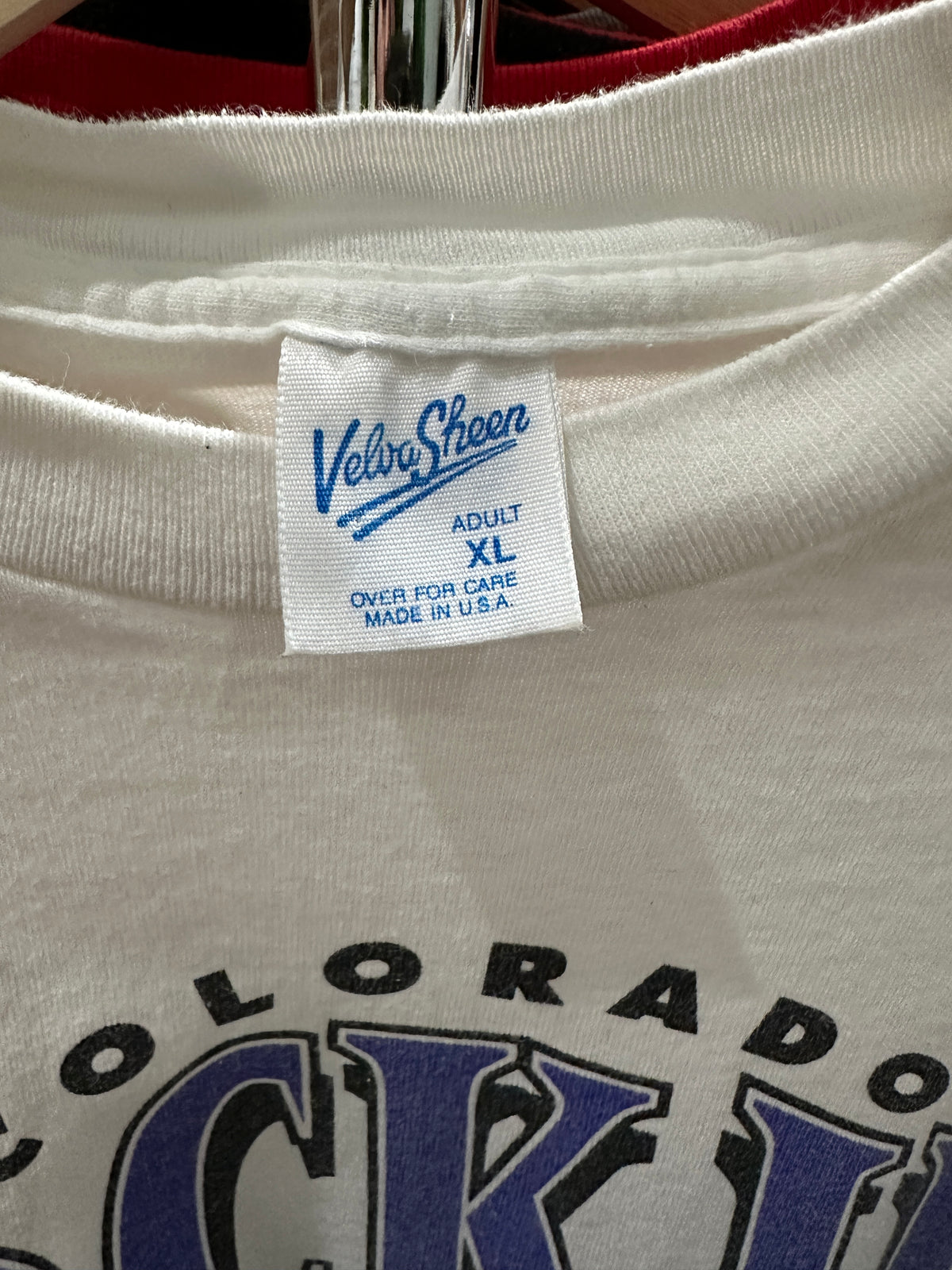 (Mens XL) 1995 Colorado Rockies Spell-Out Shirt 007