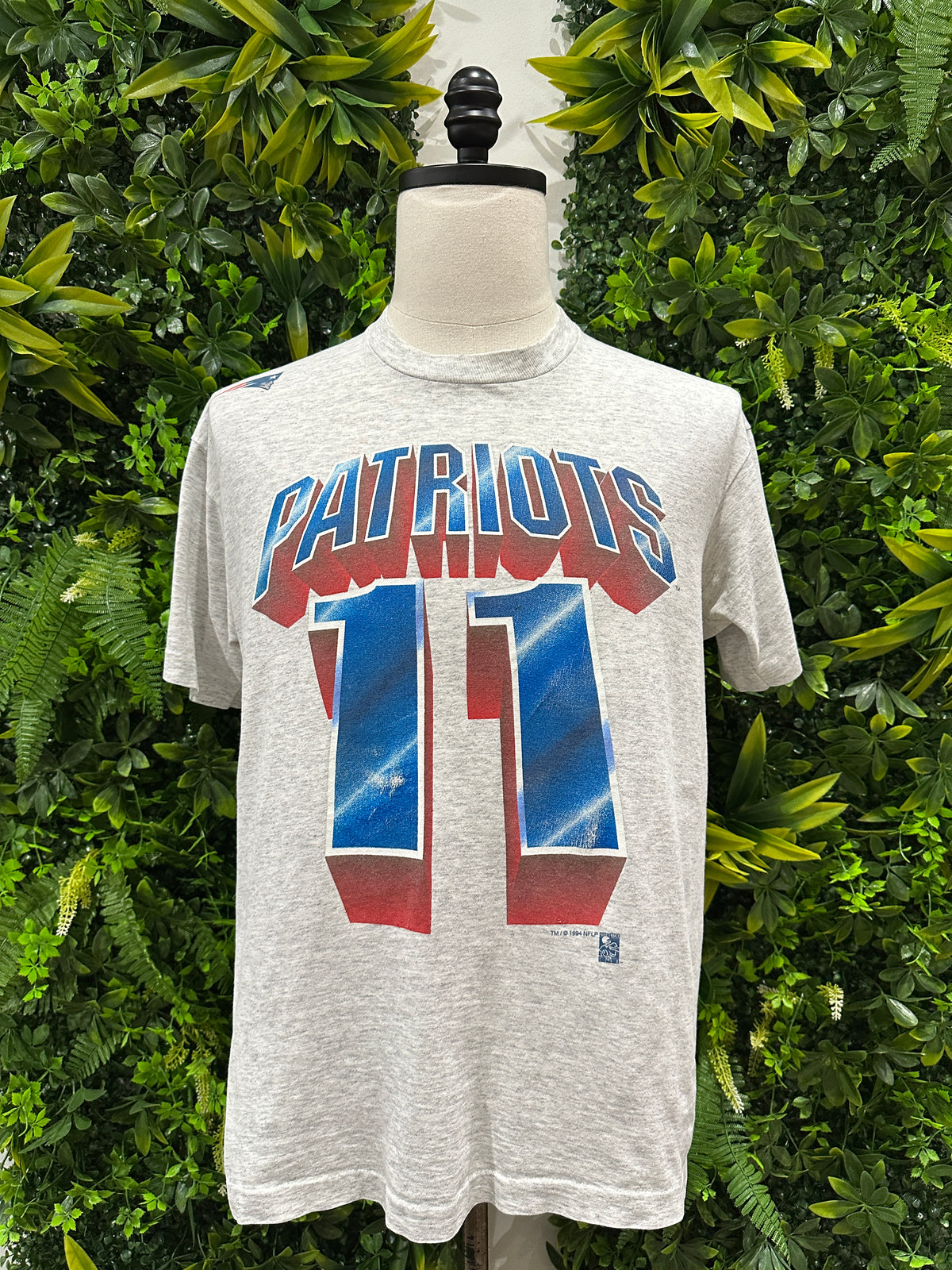 (Mens Large) 1994 New England Patriots 'Drew Bledsoe' Shirt 007