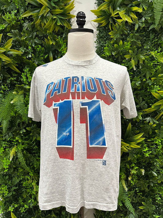 (Mens Large) 1994 New England Patriots 'Drew Bledsoe' Shirt 007