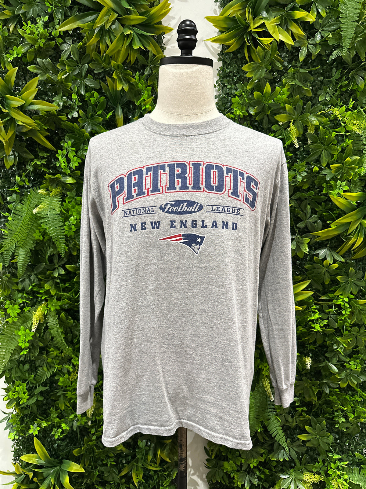 (Mens Medium) NFL New England Patriots Long-Sleve Shirt 007