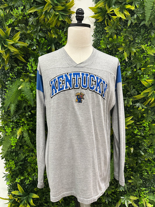 (Mens XL) 90s University of Kentucky Spell-Out Shirt 007