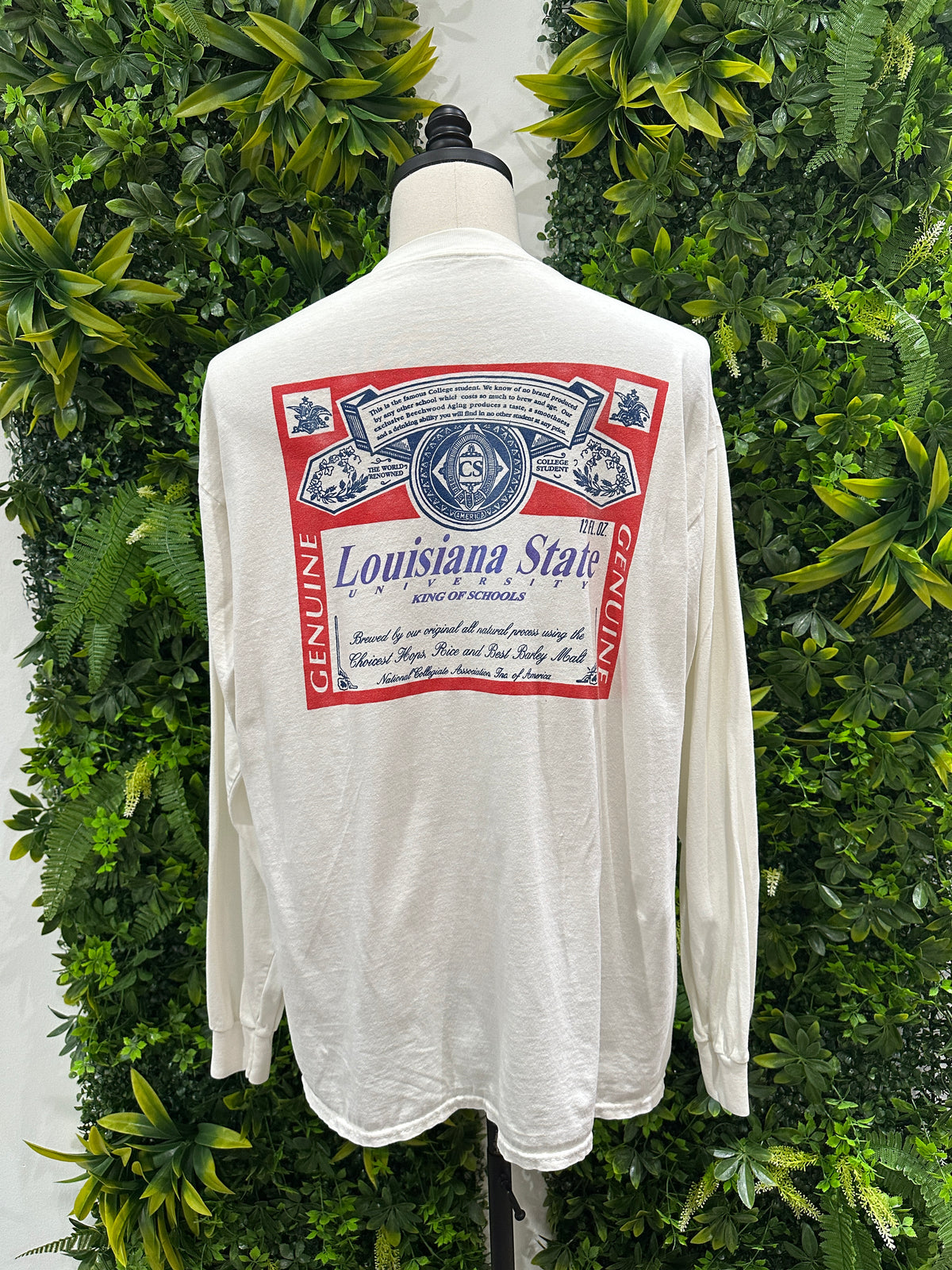 (Mens XL) 90s LSU 'King of Schools' Long-Sleeve Shirt 007