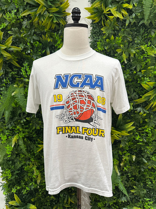 (Mens Medium) 1988 NCAA Kansas City Final 4 Shirt 007