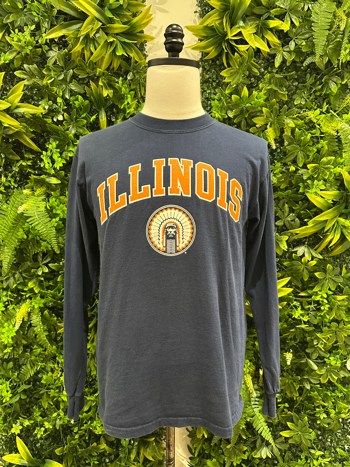 (Mens Medium) 90s University of Illinois Long-Sleeve Shirt 007