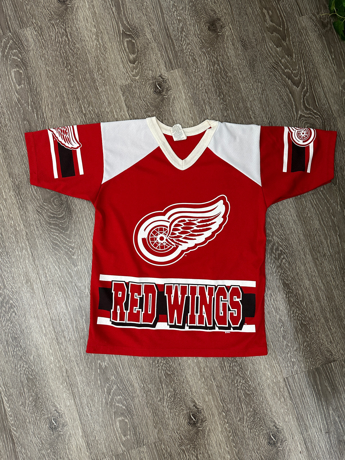 (Kids XL) 90s Detroit Red Wings Jersey 007