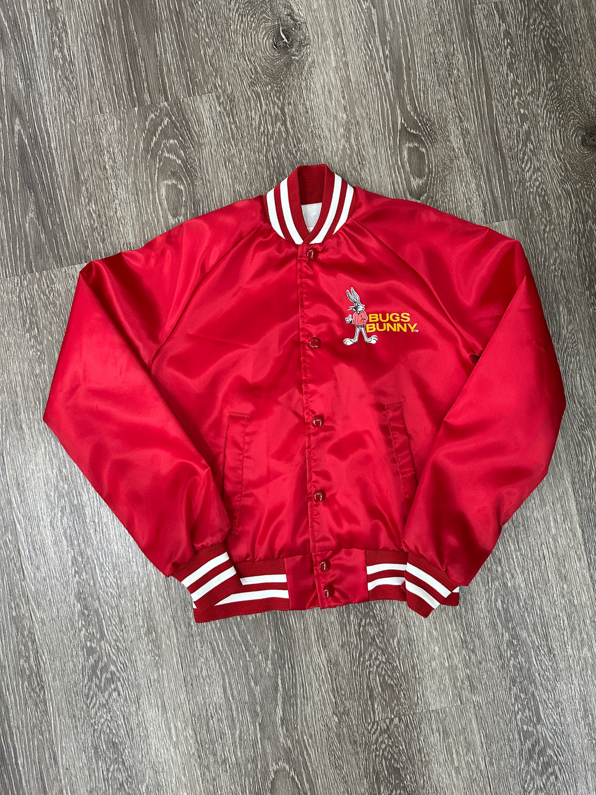 (Kids Large) 90s Looney Tunes "Bugs Bunny' Varsity Jacket 007