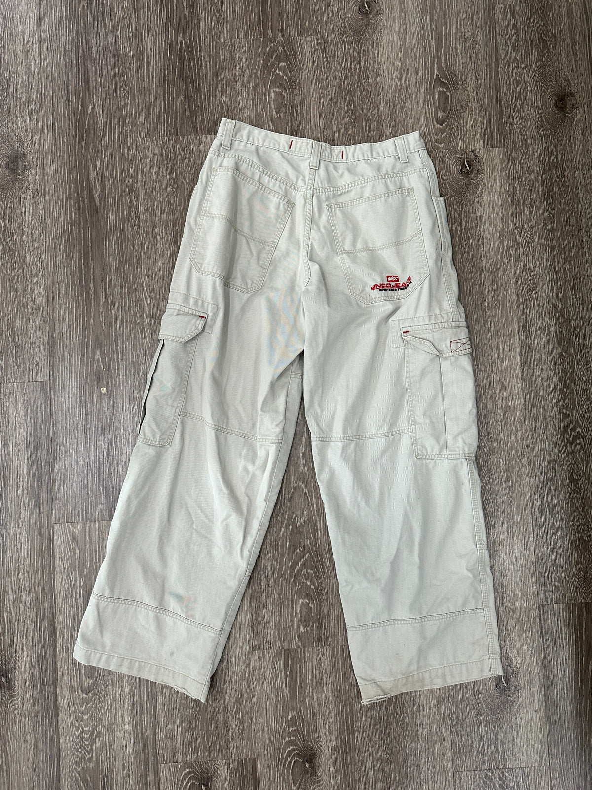 (Mens 34x32) Beige Jnco Jeans Cargo Pants 007