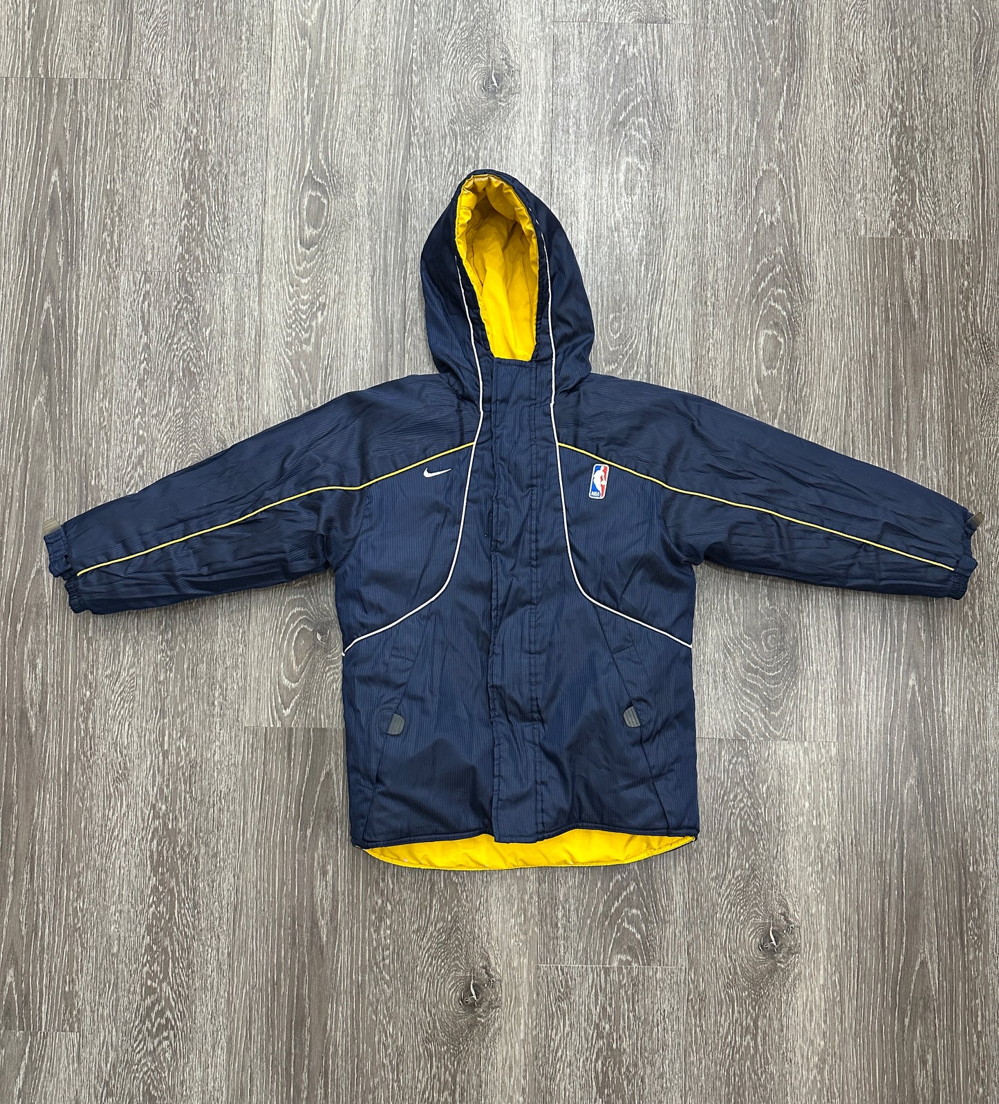 (Kids Small) Nike Reversible Yellow Puffer Jacket