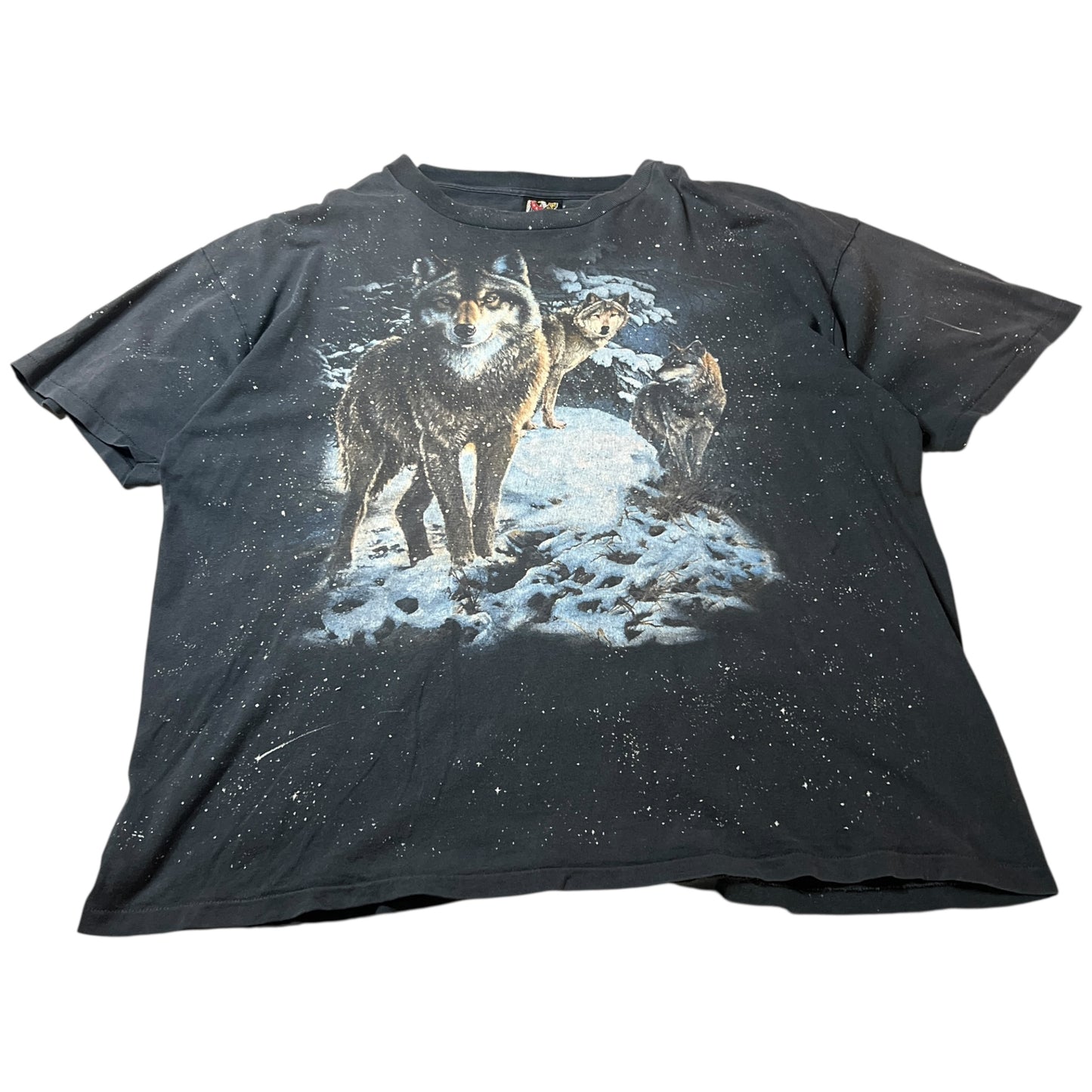 (Mens 2XL) 3D Emblem Wolf Shirt