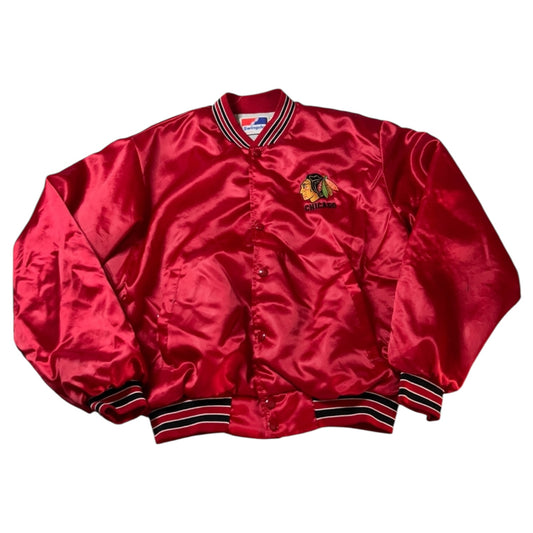 (Mens Large) Chicago Blackhawks Satin Jacket